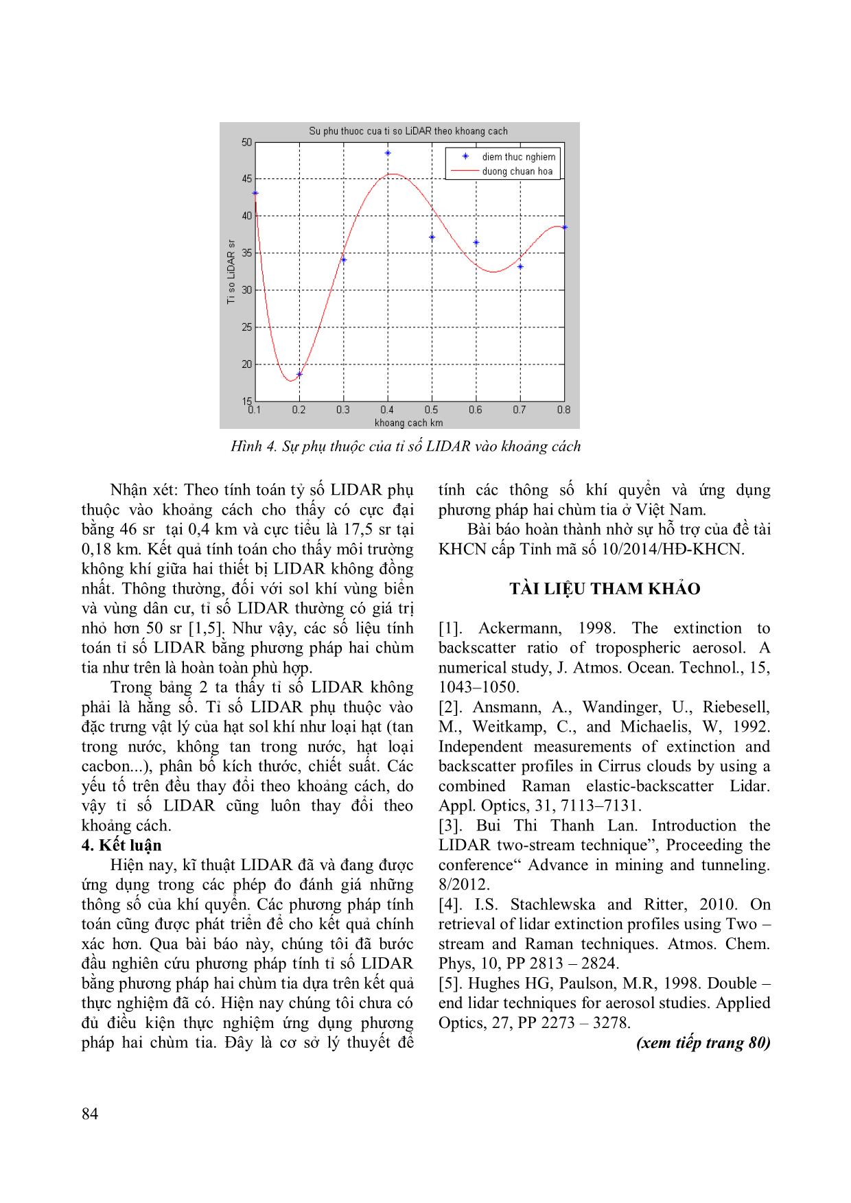 Nghiên cứu sự thay đổi tỷ số Lidar theo khoảng cách trang 4
