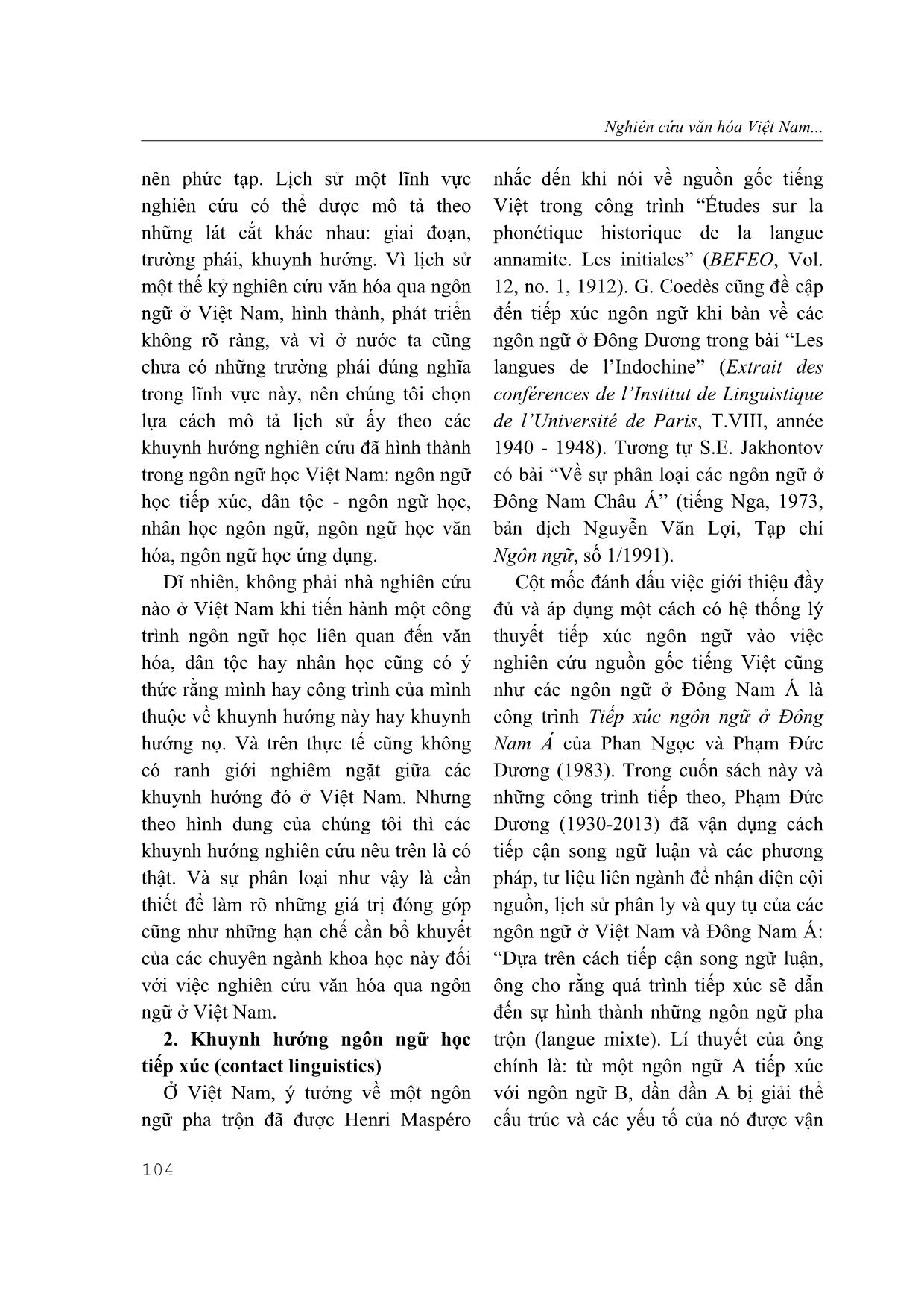 Nghiên cứu văn hóa Việt Nam qua ngôn ngữ trang 2