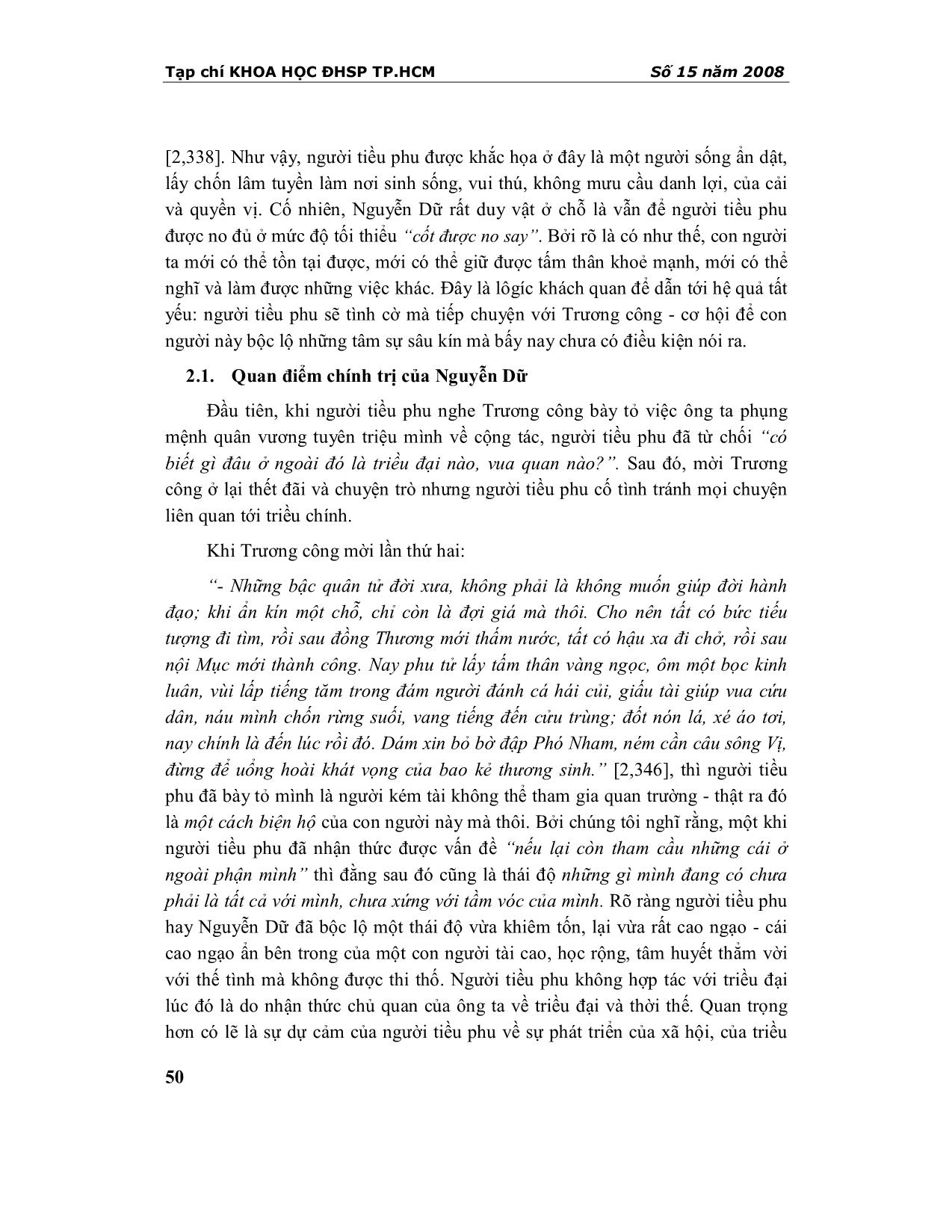 Quan điểm chính trị và lối sống ẩn dật của Nguyễn Dữ qua chuyện đối đáp của người tiều ở Núi Na trang 2