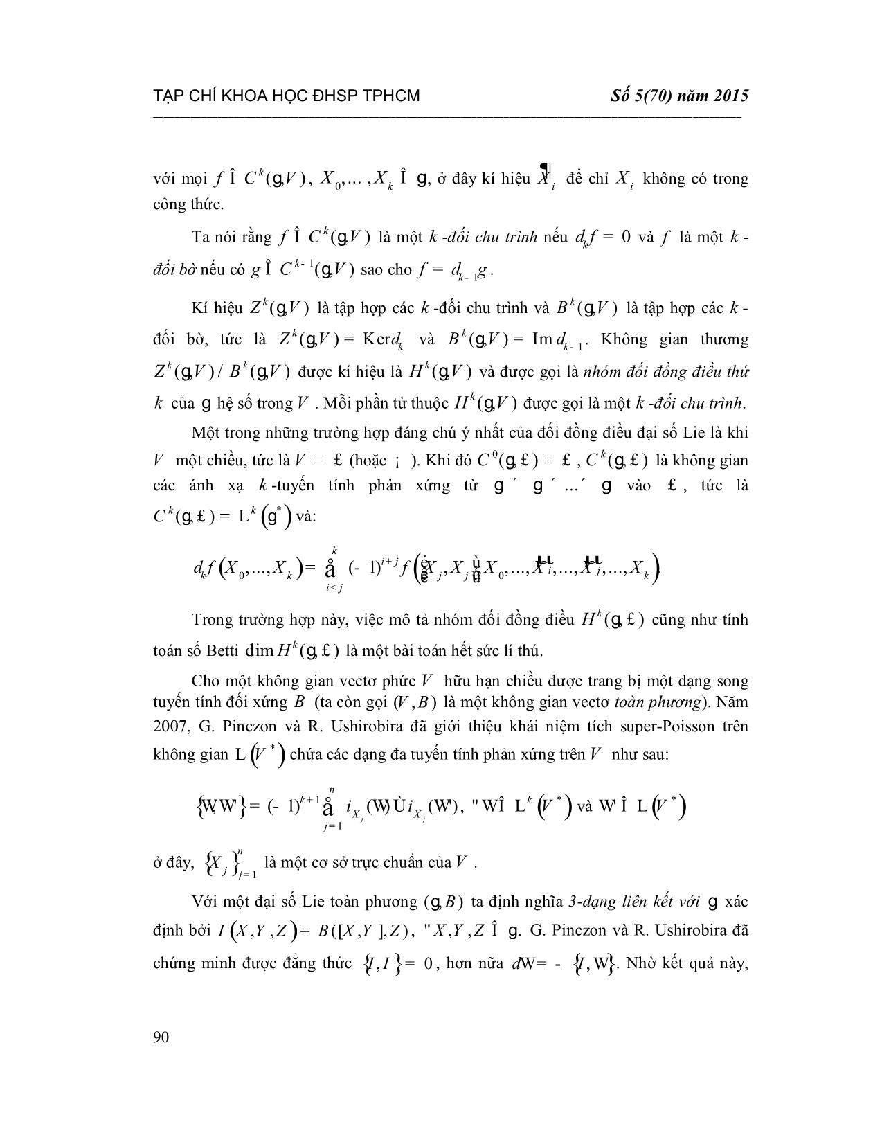 Số Betti và không gian các đạo hàm phản xứng của các đại số Lie toàn phương giải được có số chiều 7 trang 5