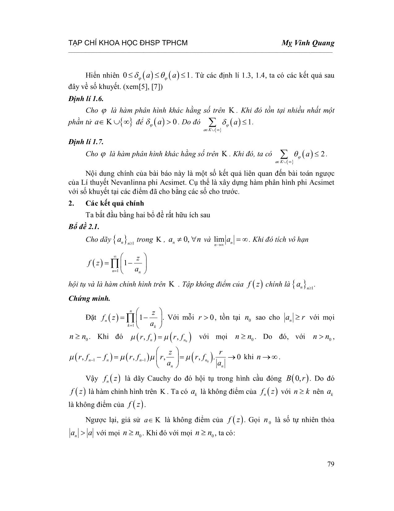 Số khuyết của hàm phân hình phi Acsimet trang 4