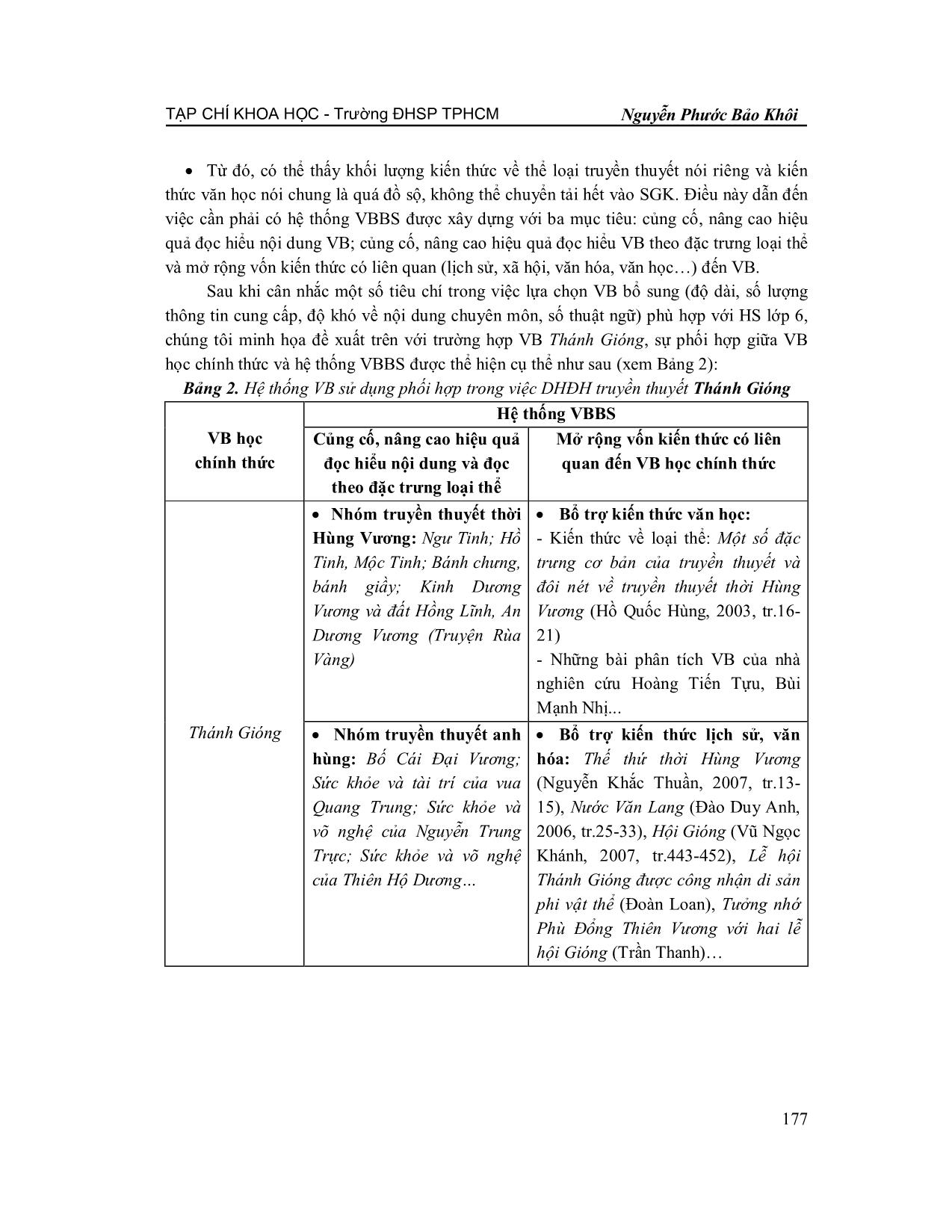 Sử dụng hệ thống văn bản trong dạy học đọc hiểu truyền thuyết trang 5