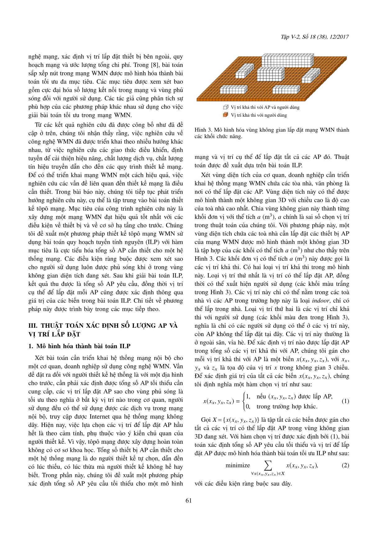 Thiết kế tôpô mạng không dây hình lưới: Một phương pháp mới sử dụng bài toán quy hoạch tuyến tính nguyên trang 3