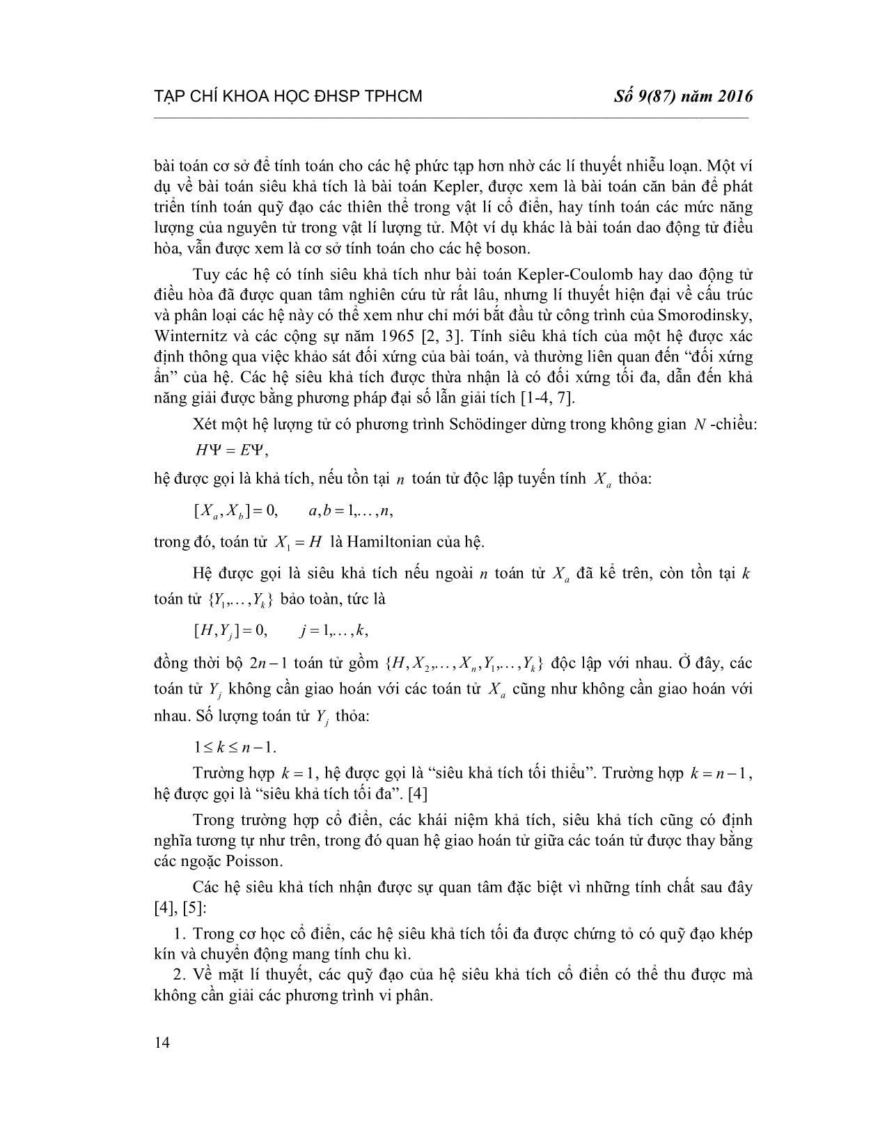 Tính siêu khả tích của bài toán Micz-Kepler chín chiều trang 2