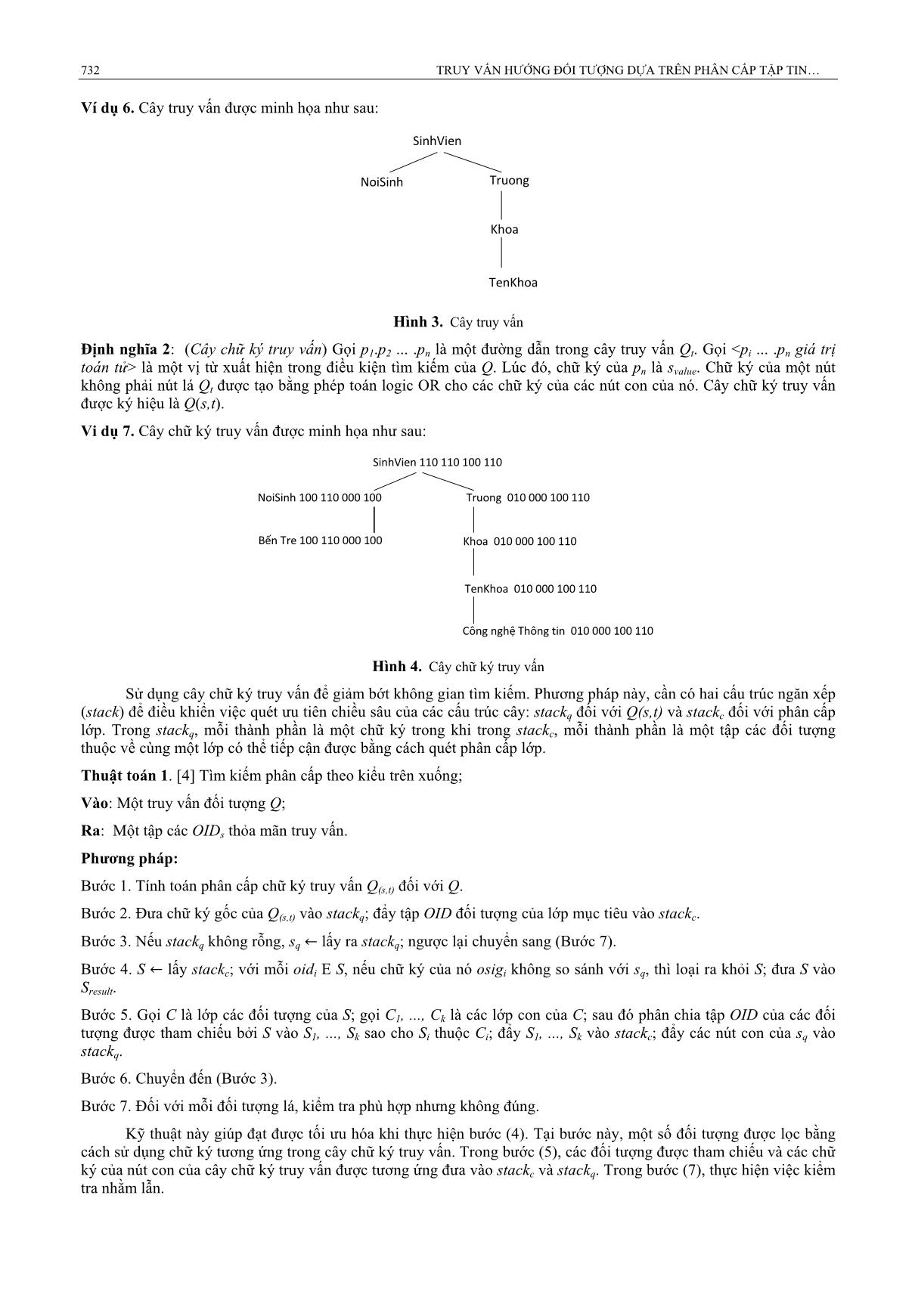 Truy vấn hướng đối tượng dựa trên phân cấp tập tin chữ ký và cây SD-Tree trang 4