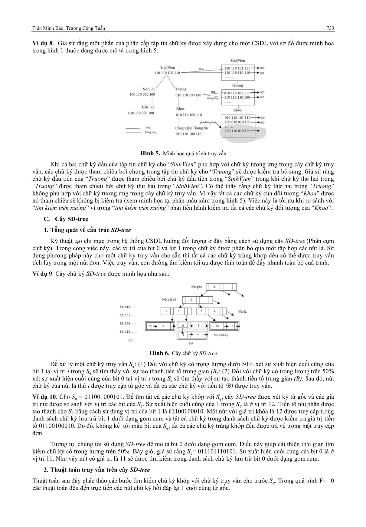 Truy vấn hướng đối tượng dựa trên phân cấp tập tin chữ ký và cây SD-Tree trang 5