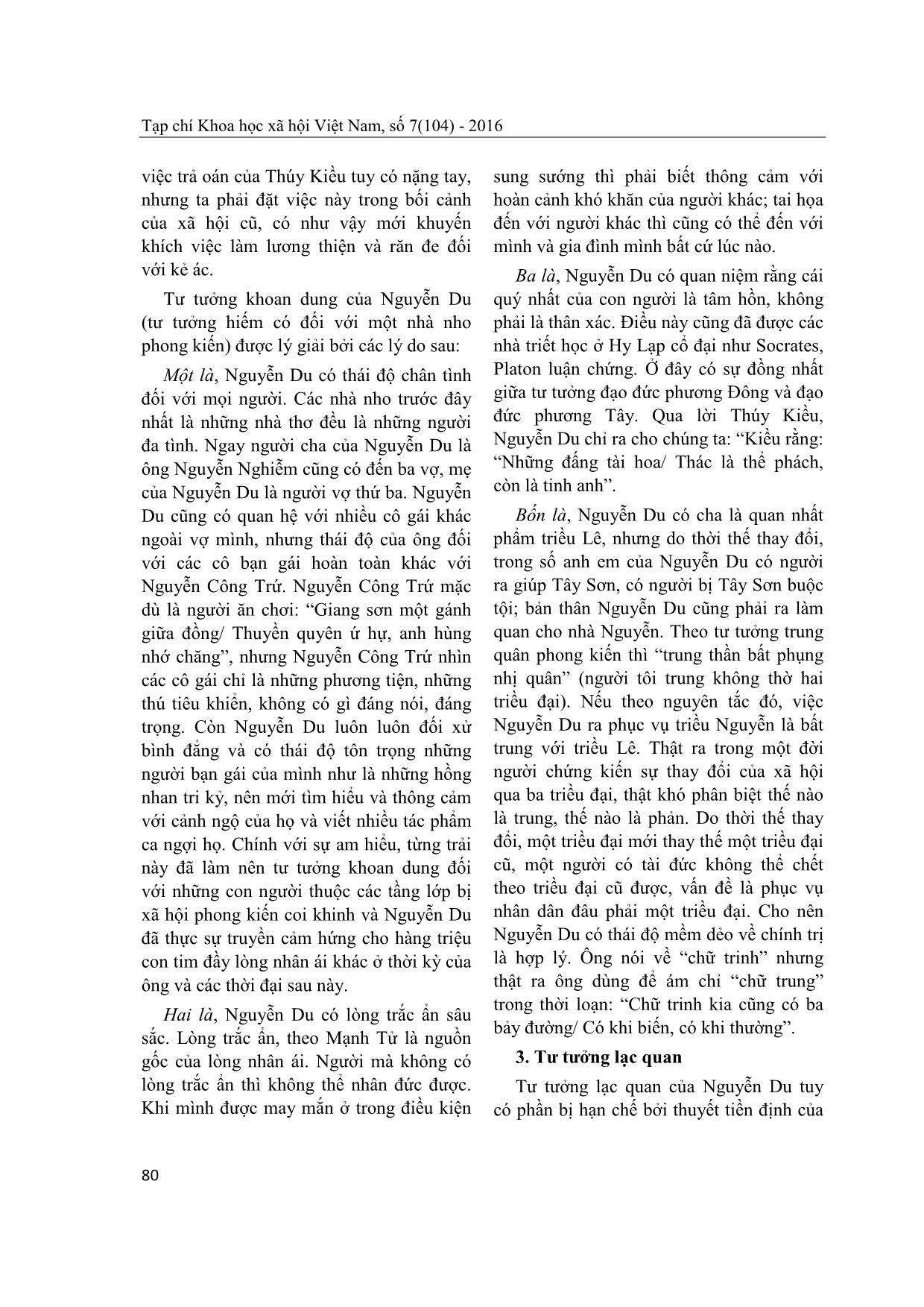 Tư tưởng khoan dung và lạc quan của Nguyễn Du trong Truyện Kiều trang 5