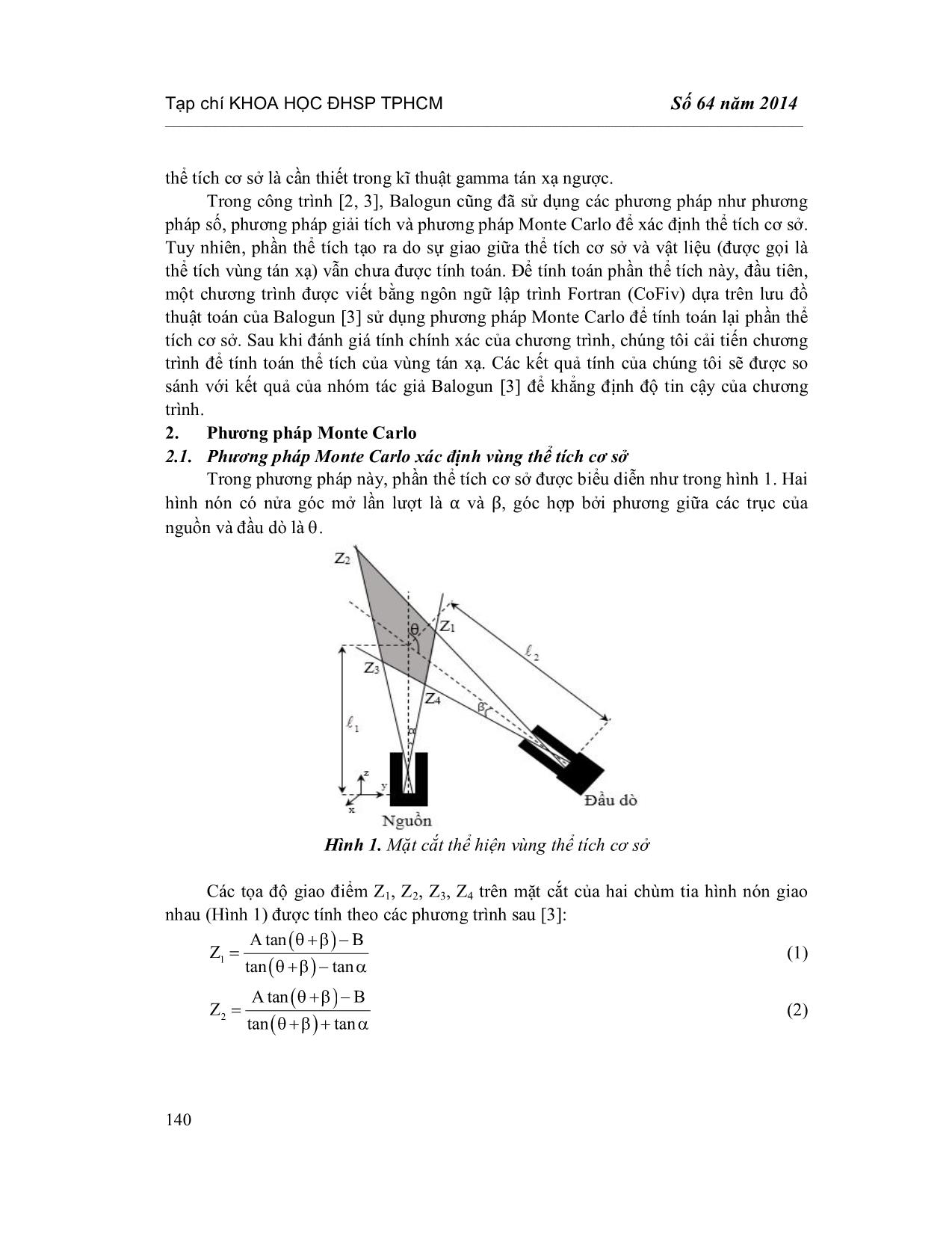 Xác định thể tích vùng tán xạ bằng phương pháp Monte Carlo trang 2