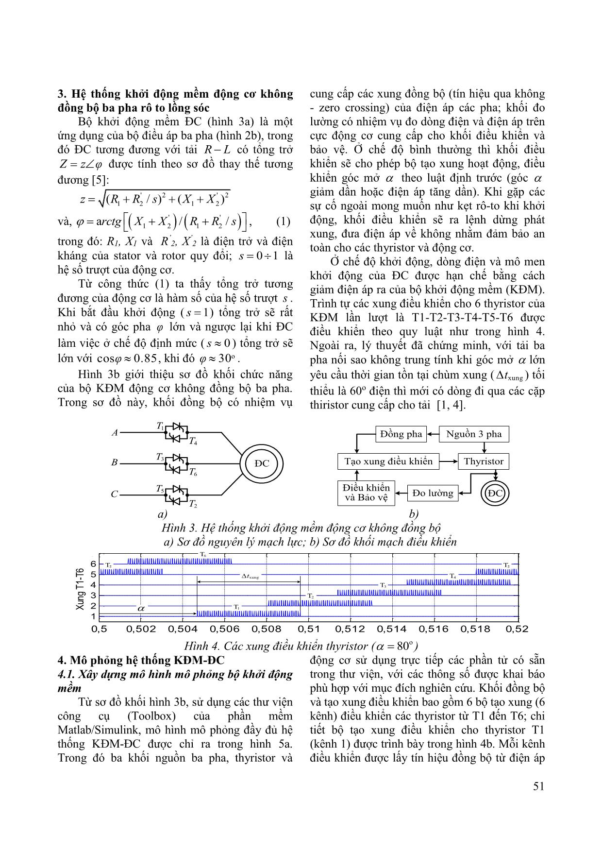 Xây dựng mô hình mô phỏng hệ thống khởi động mềm - động cơ không đồng bộ ba pha trang 3