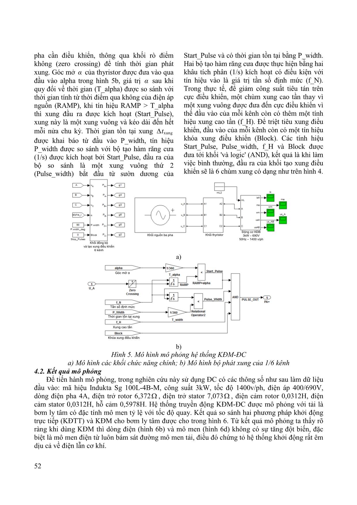 Xây dựng mô hình mô phỏng hệ thống khởi động mềm - động cơ không đồng bộ ba pha trang 4