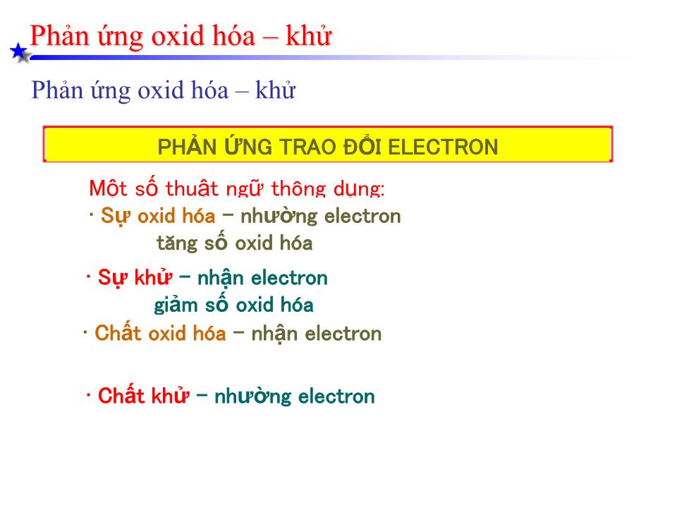 Bài giảng Hóa đại cương - Bài 9: Cân bằng Oxid hóa khử điện hóa học - Ngô Gia Lương trang 2