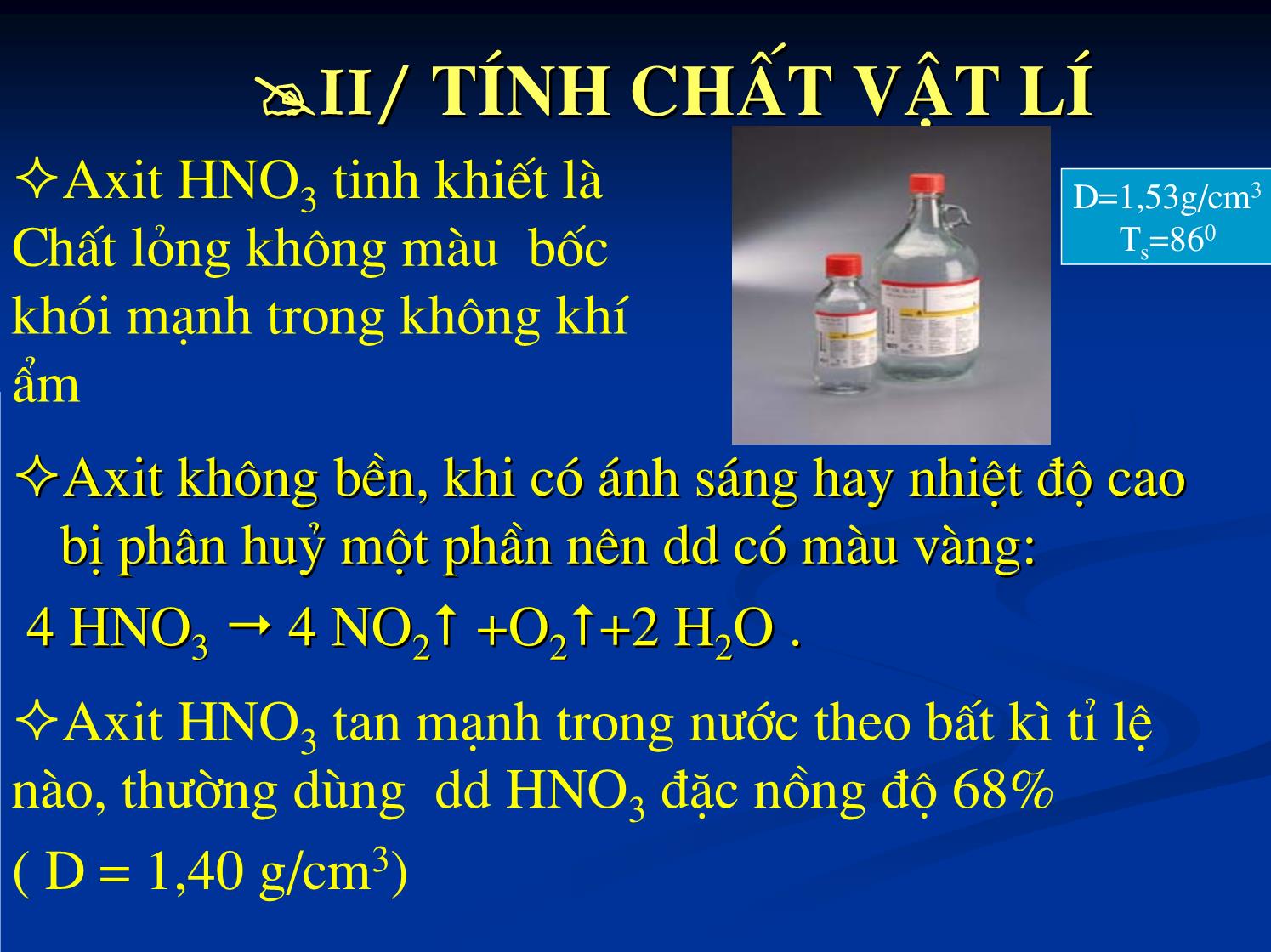 Bài giảng Hóa học Lớp 11 - Bài 9: Axit nitric và muối nitra trang 3
