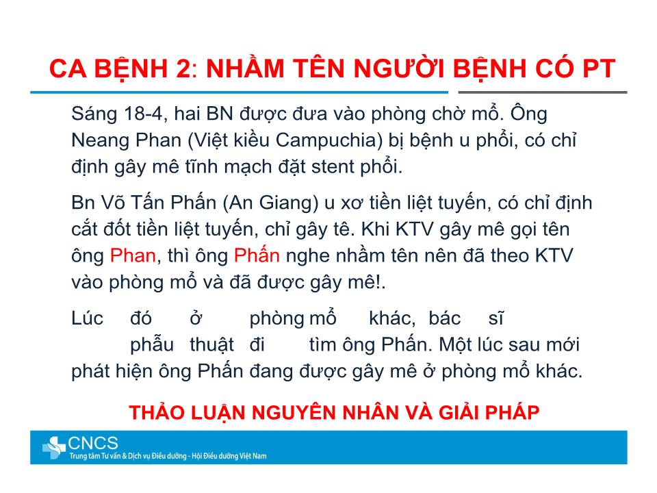 Bài giảng Hướng dẫn xác định chính xác người bệnh trang 5