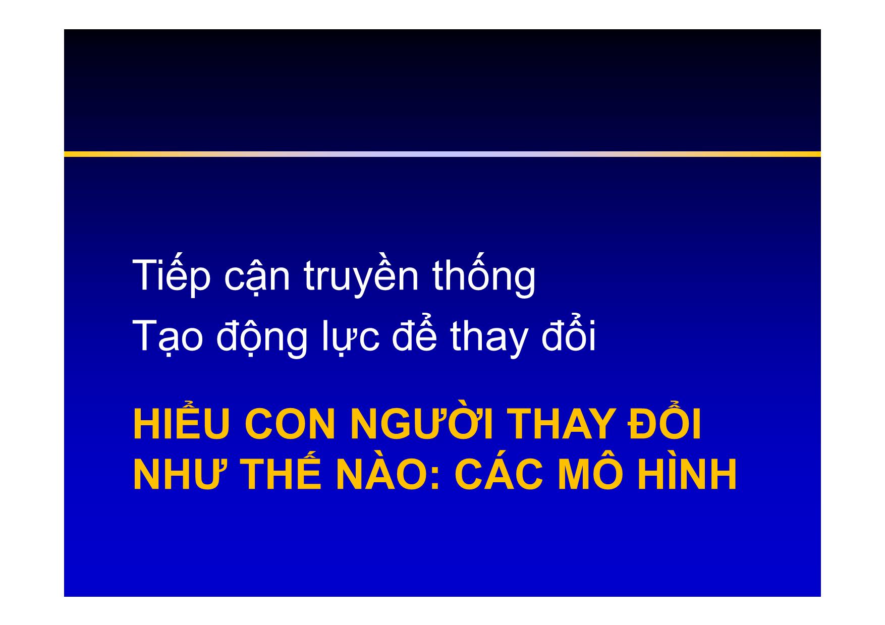 Bài giảng Thay đổi thông qua sử dụng phỏng vấn tạo động lực trang 3