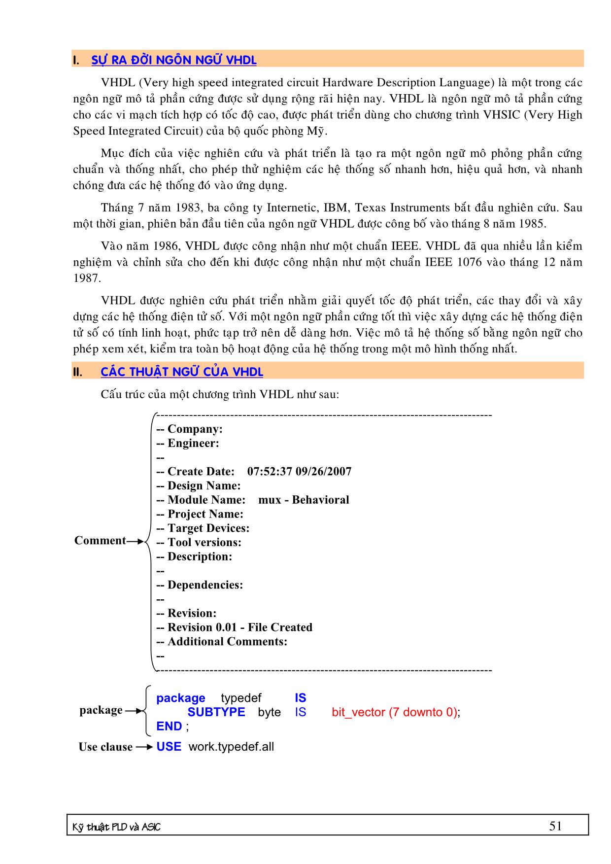 Bài giảng VDHL - Chương 2: Ngôn ngữ lập trình VHDL trang 5