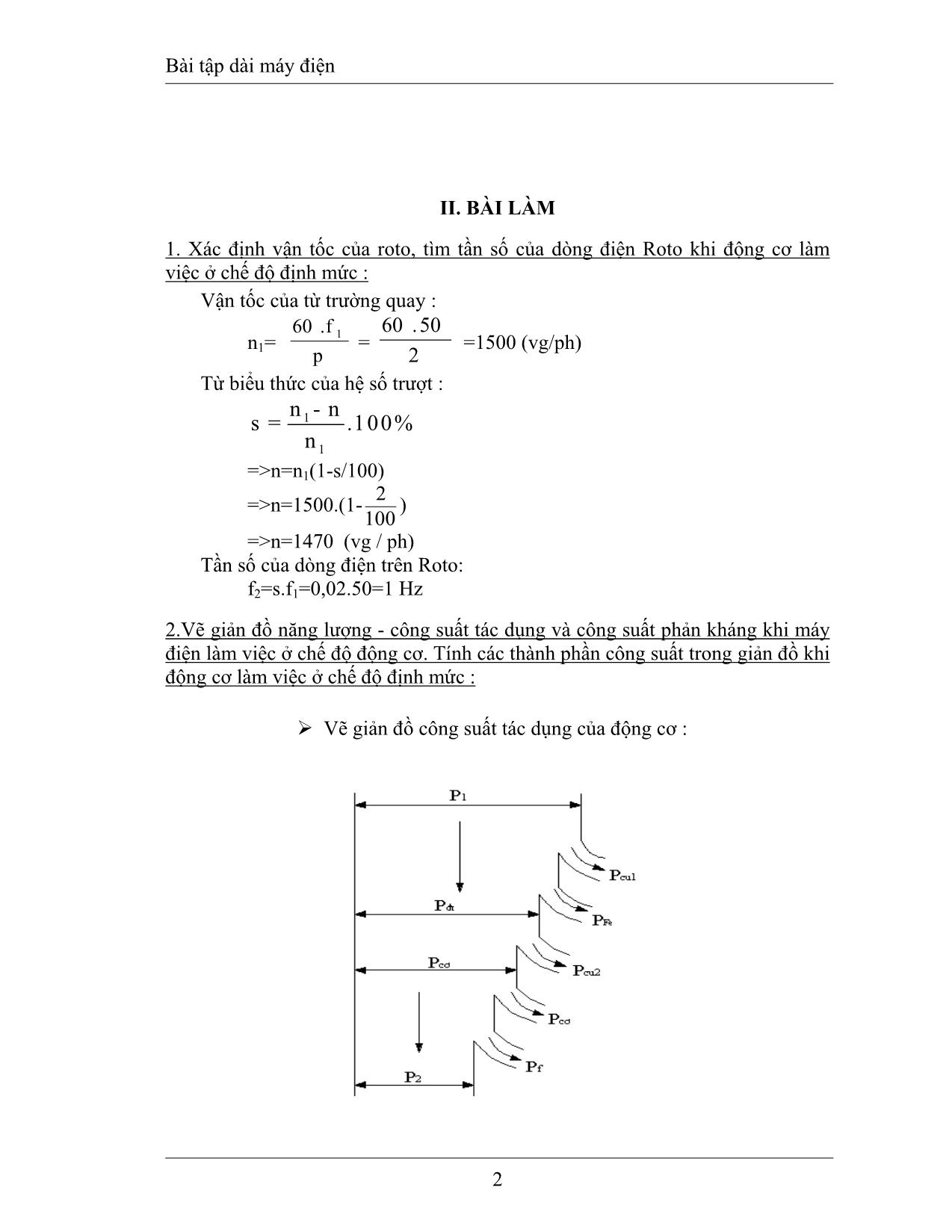 Bài tập dài máy điện trang 2