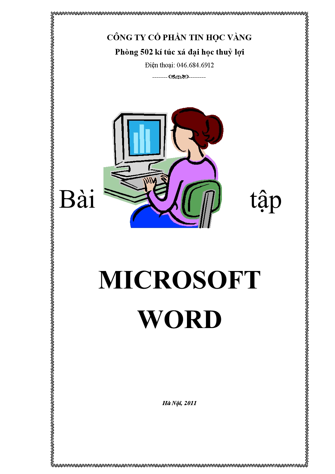Bài tập môn Microsoft Word trang 1