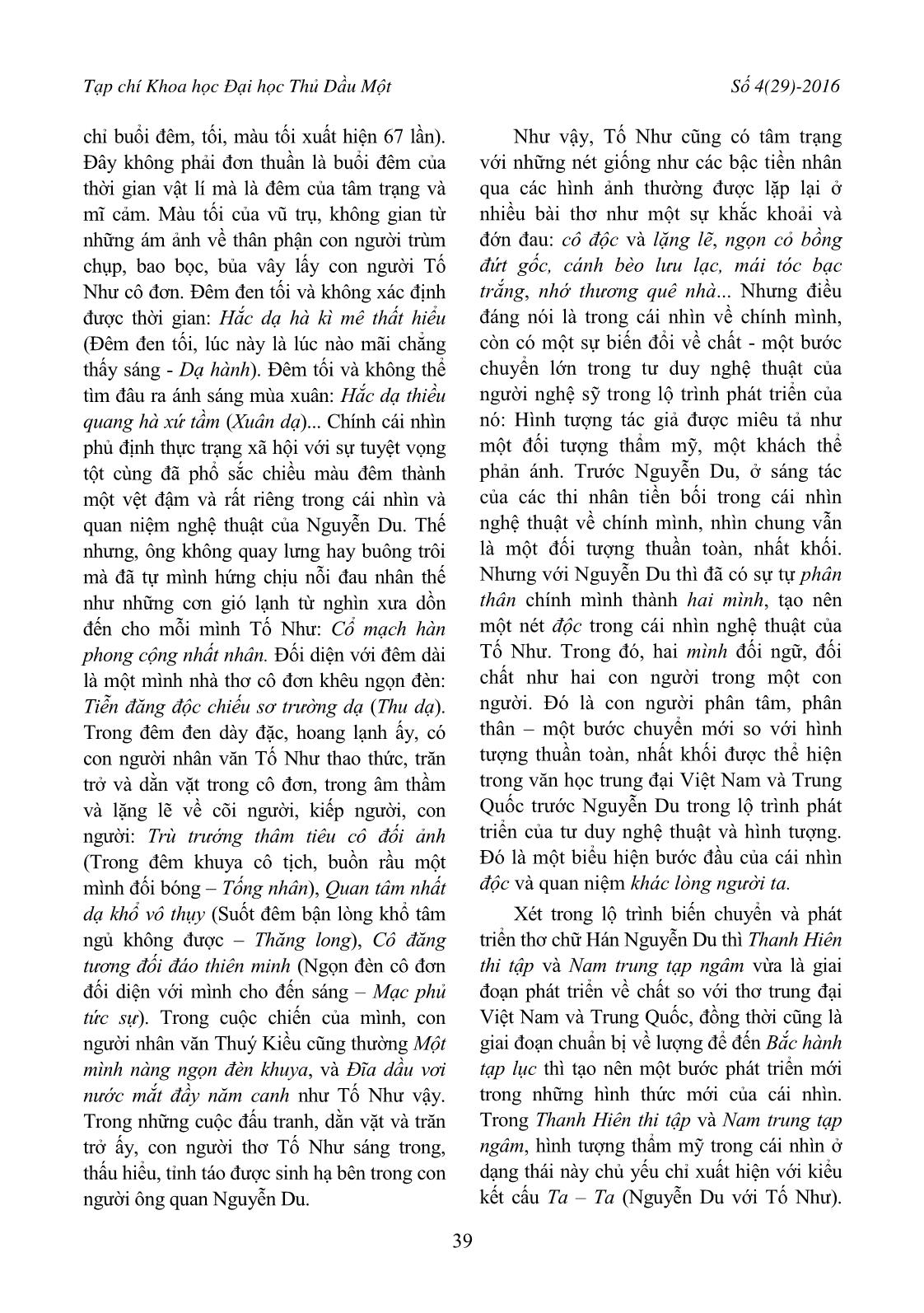 Cái nhìn nghệ thuật độc đáo và kiểu kết cấu “Người - Ta - Người ta” trong thơ chữ Hán Nguyễn Du trang 3