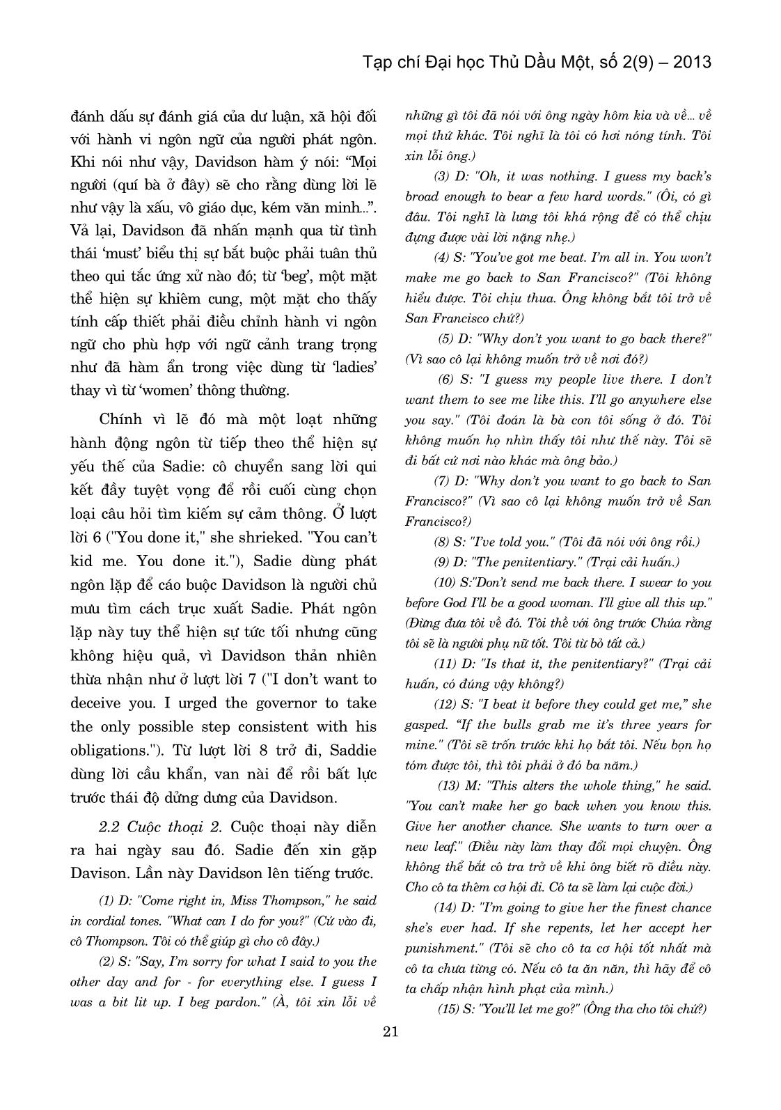 Chiến lược lịch sự qua truyện “mưa” của Somerset Maugham trang 3