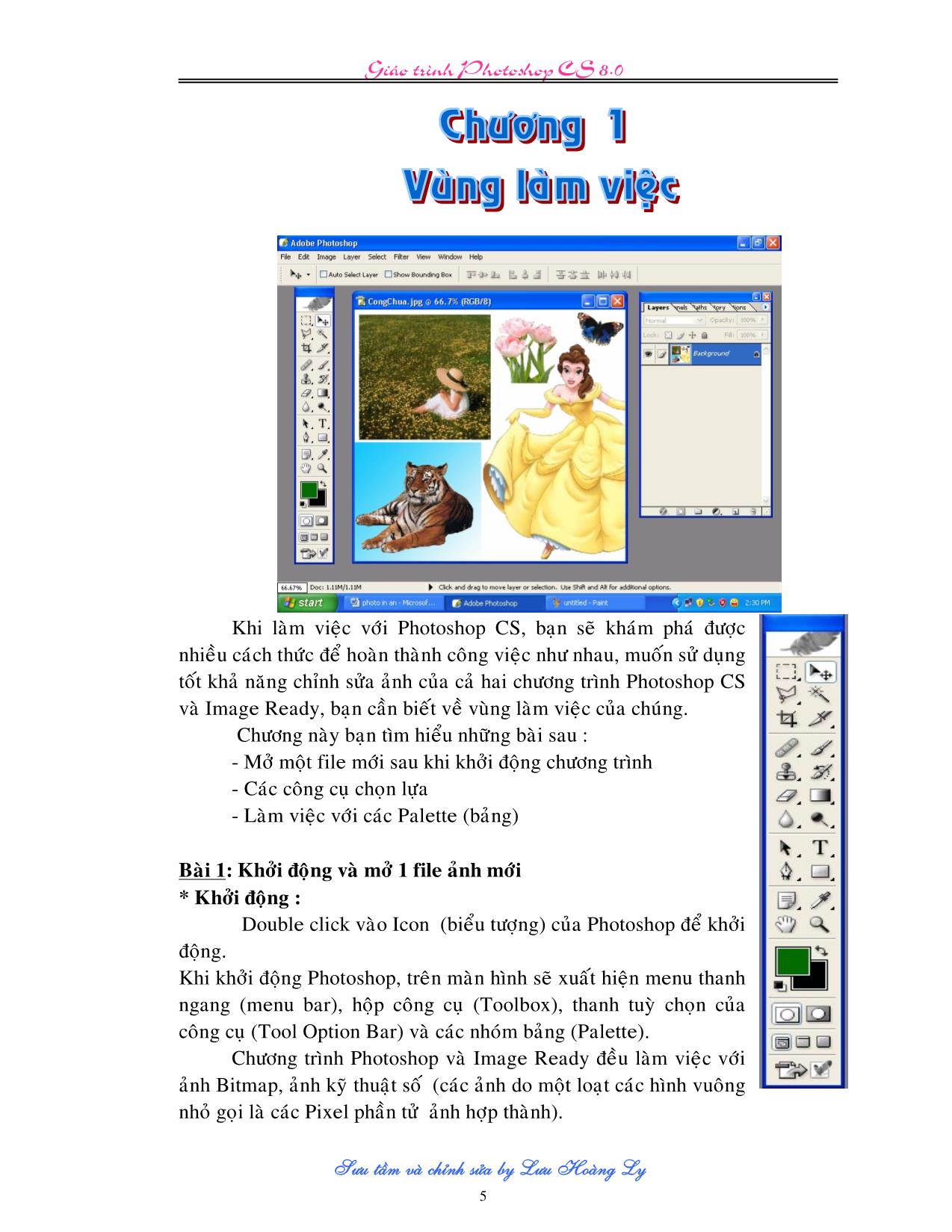 Giáo trình Adobe Photoshop CS trang 5