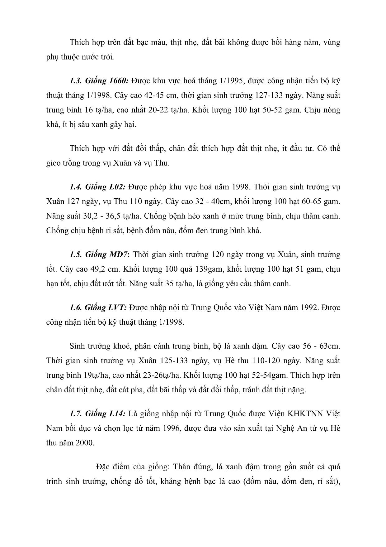 Giáo trình Kỹ thuật thâm canh cây lạc (Phần 1) trang 4