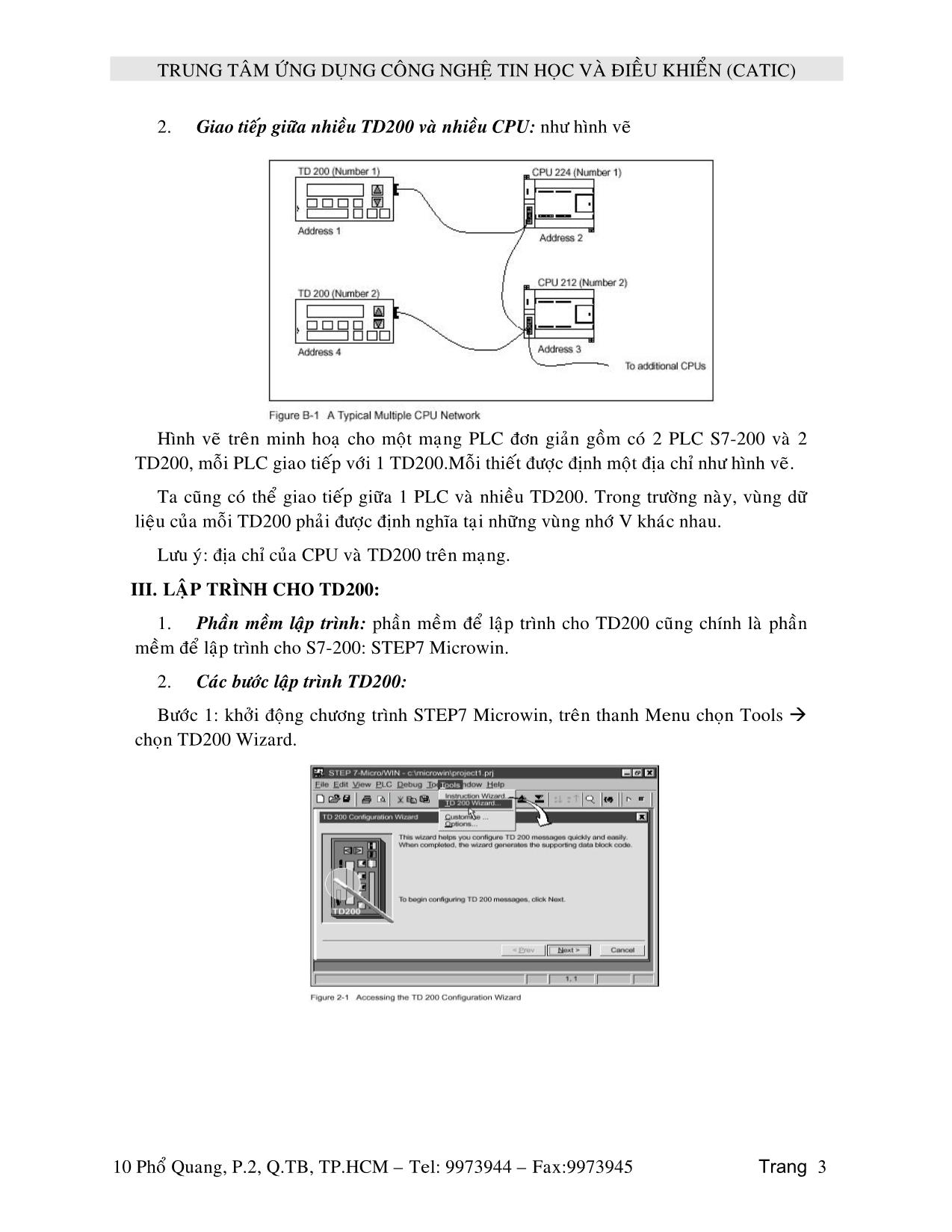 Giáo trình Lập trình TD200 trang 3