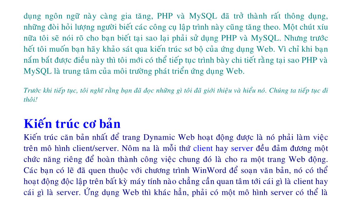 Giáo trình Lập trình Web động với PHP/MySQL (Phần 1) trang 3