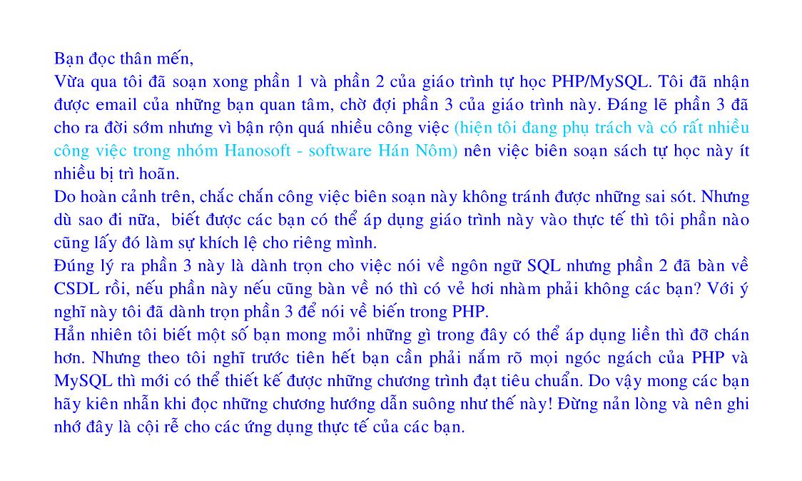 Giáo trình Lập trình Web động với PHP/MySQL (Phần 3) trang 3