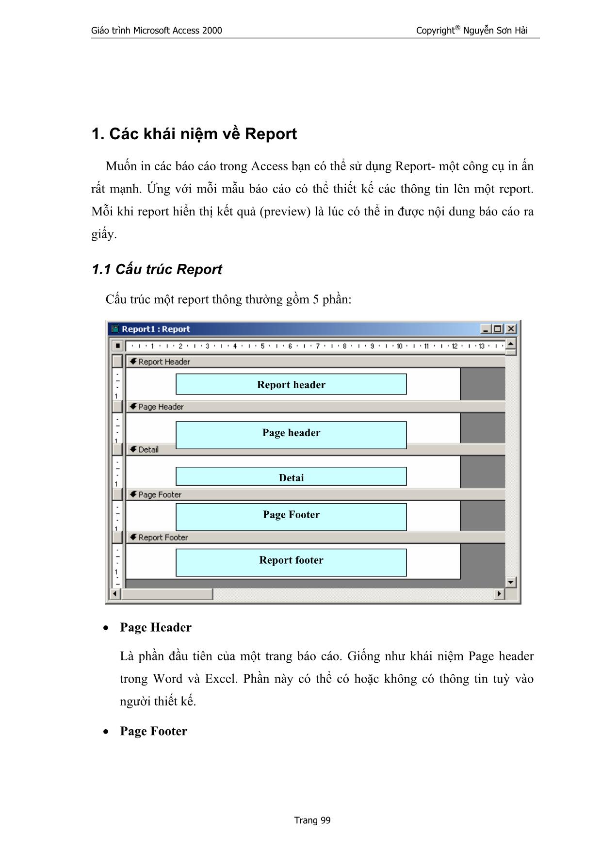 Giáo trình Microsoft Access 2000 (Phần 2) trang 2