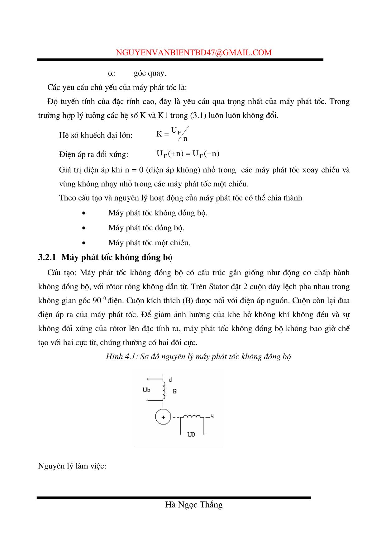 Giáo trình Vi xử lý - Chương 3: Các phương pháp hồi tiếp tốc độ và dòng điện trang 2