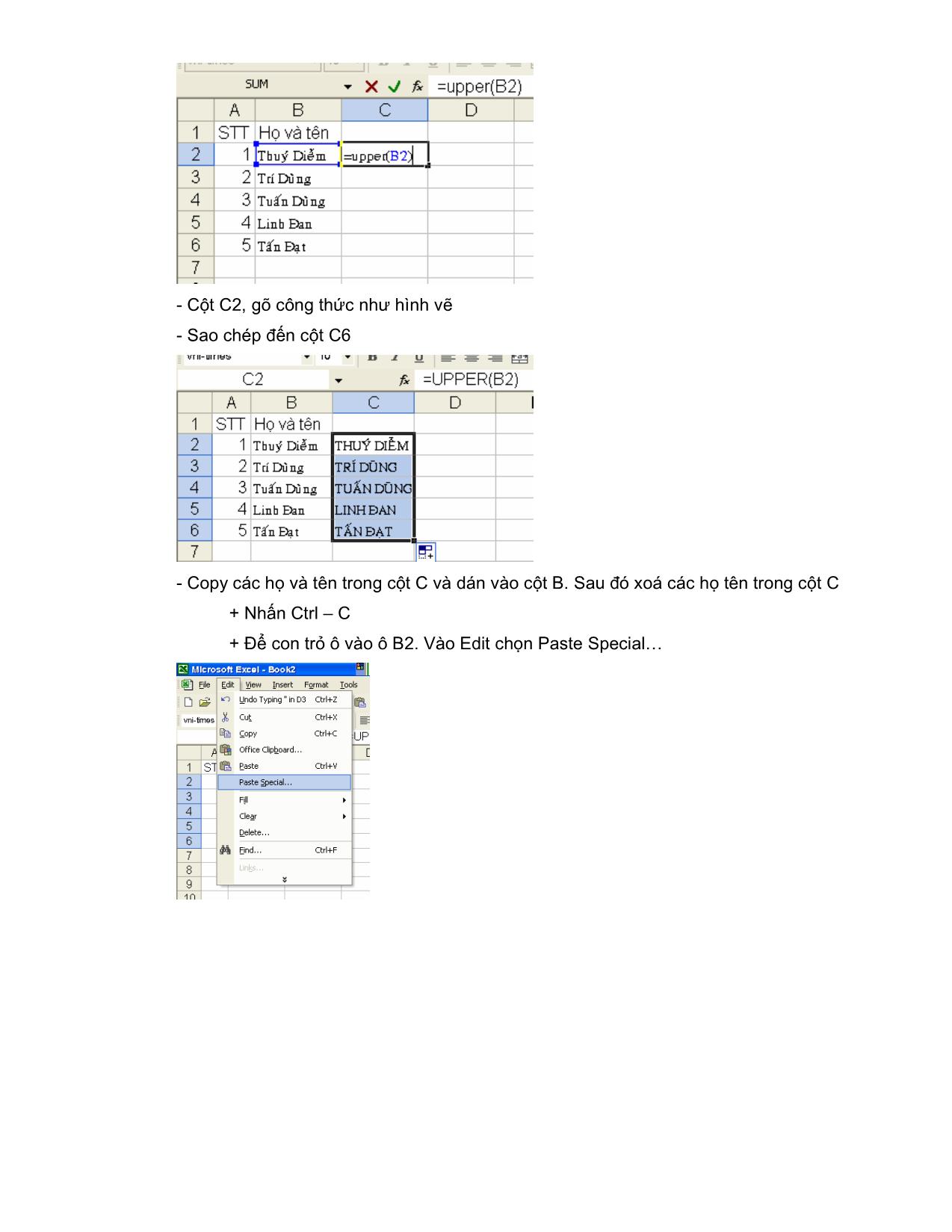 Kỹ năng công nghệ thông tin của giáo viên sử dụng một số hàm Excel cơ bản trang 5