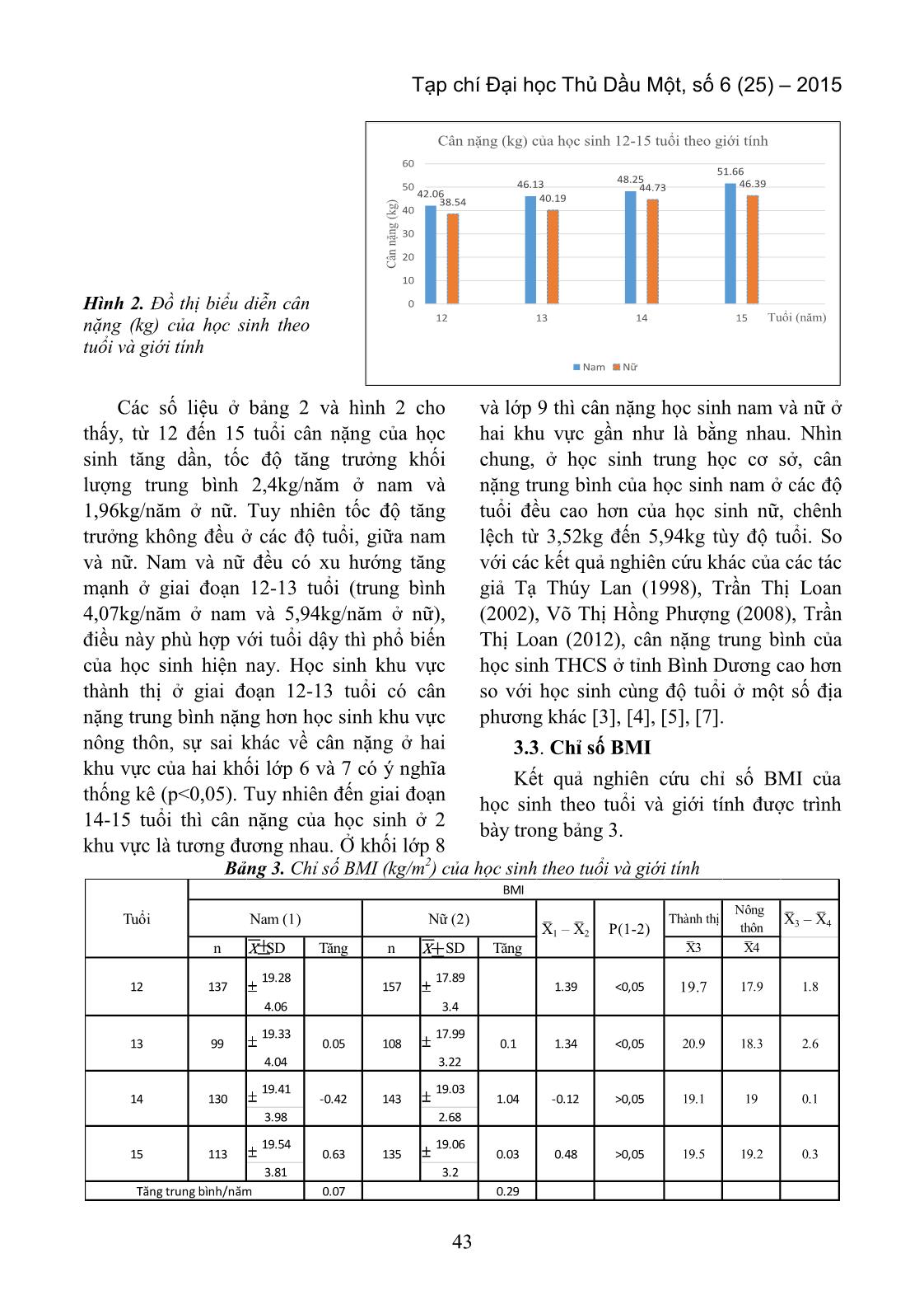Nghiên cứu một số chỉ số thể lực của học sinh Trung học Cơ sở ở tỉnh Bình Dương trang 4