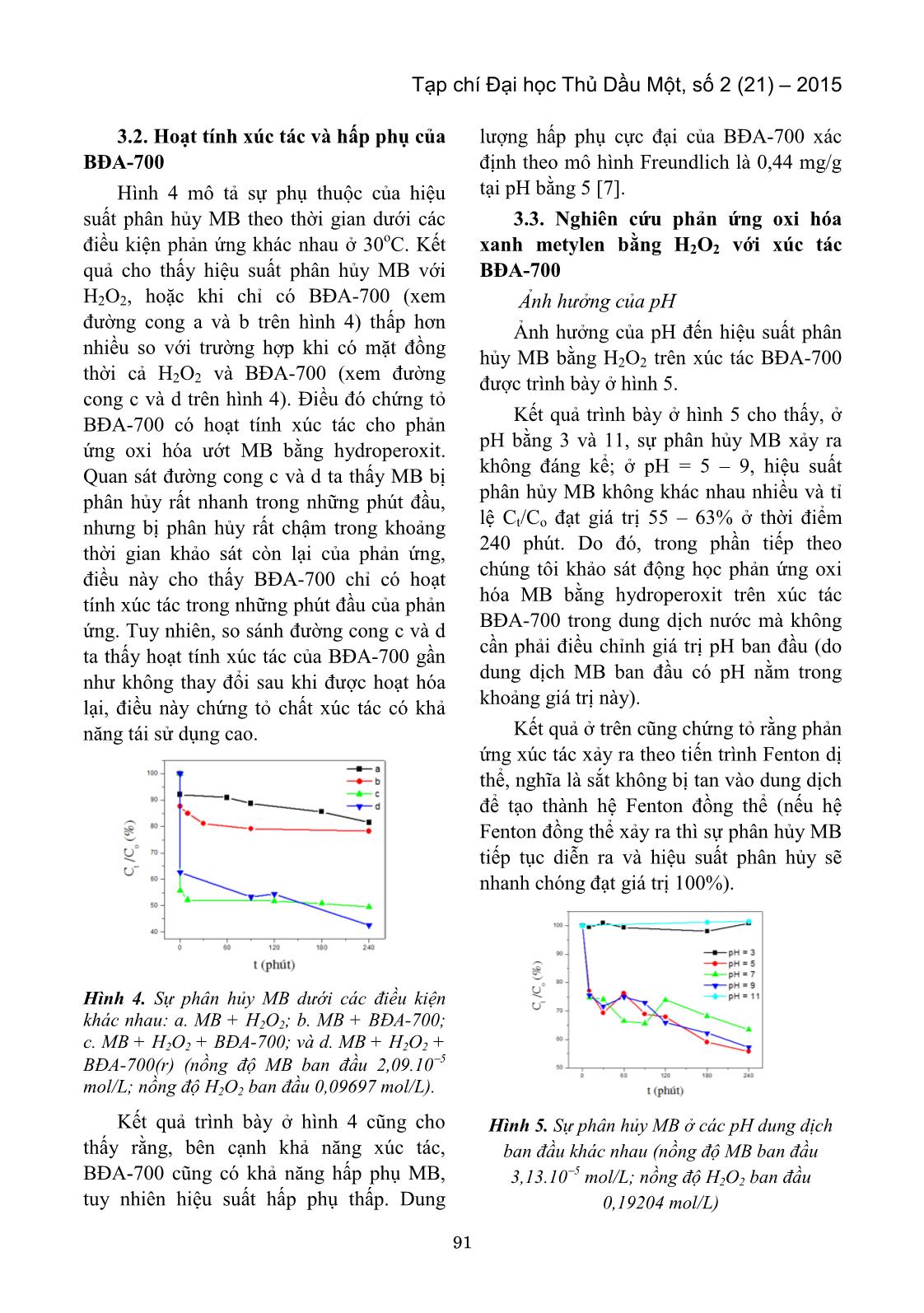 Nghiên cứu sử dụng bùn đỏ lâm đồng trong quá trình fenton dị thể để phân hủy xanh metylen trang 4