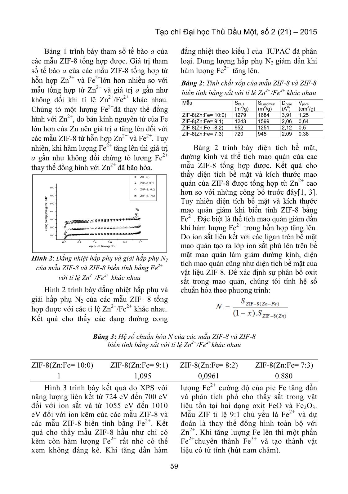 Nghiên cứu tổng hợp vật liệu ZIF-8 (Zn, Fe) trang 3
