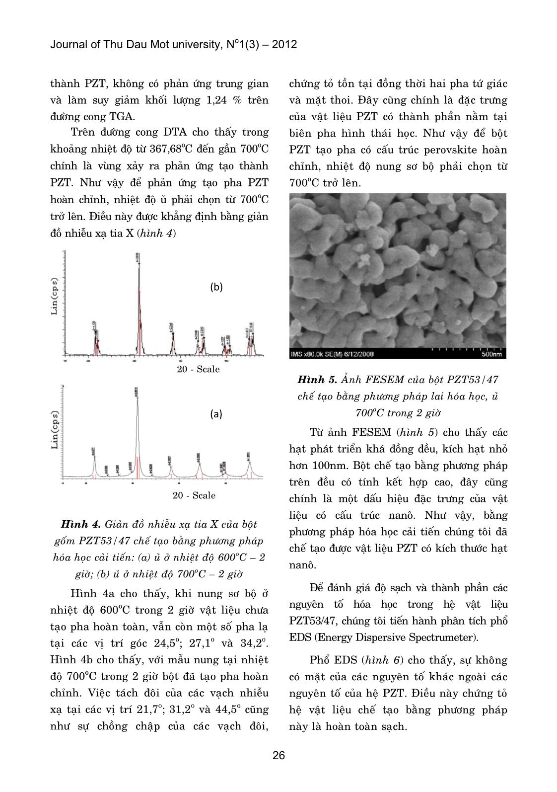 Nghiên cứu và chế tạo gốm sắt điện PZT53/47 bằng phương pháp hóa học cải tiến trang 4