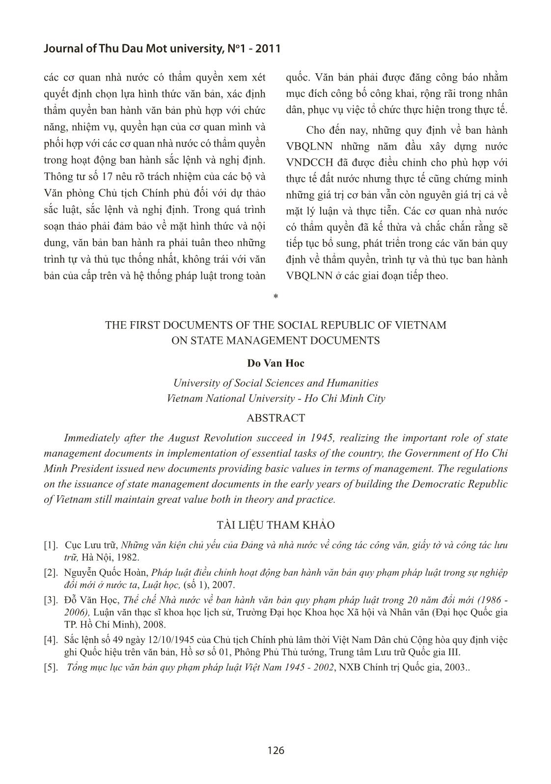 Những văn bản đầu tiên của nước Việt Nam dân chủ cộng hòa về văn bản quản lý nhà nước trang 4