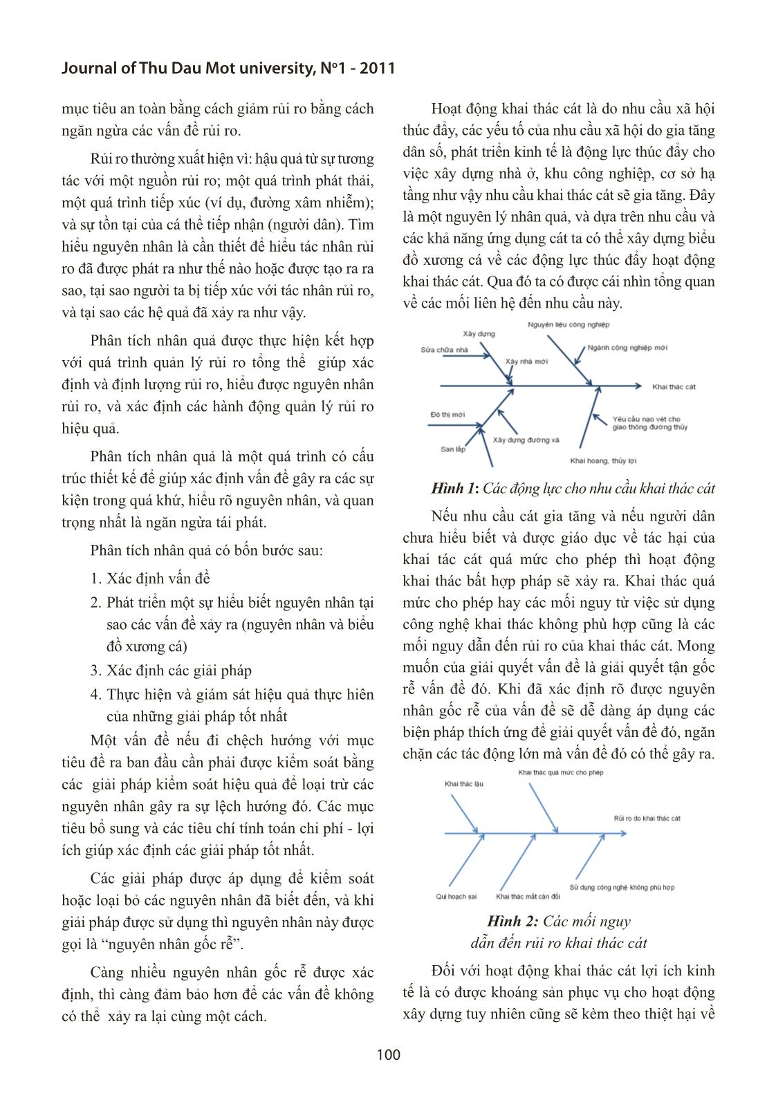 Phân tích rủi ro do khai thác cát trên sông Thị Tính trang 3