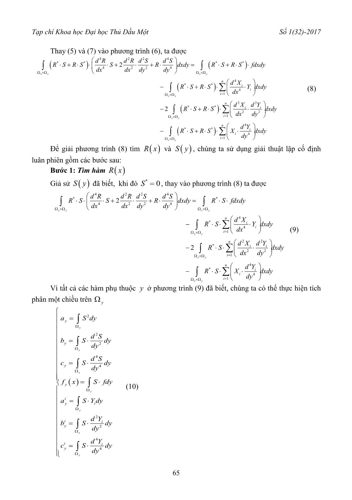 Phương pháp Proper Generalized Decomposition cho bài toán tấm mỏng chịu uốn trang 3