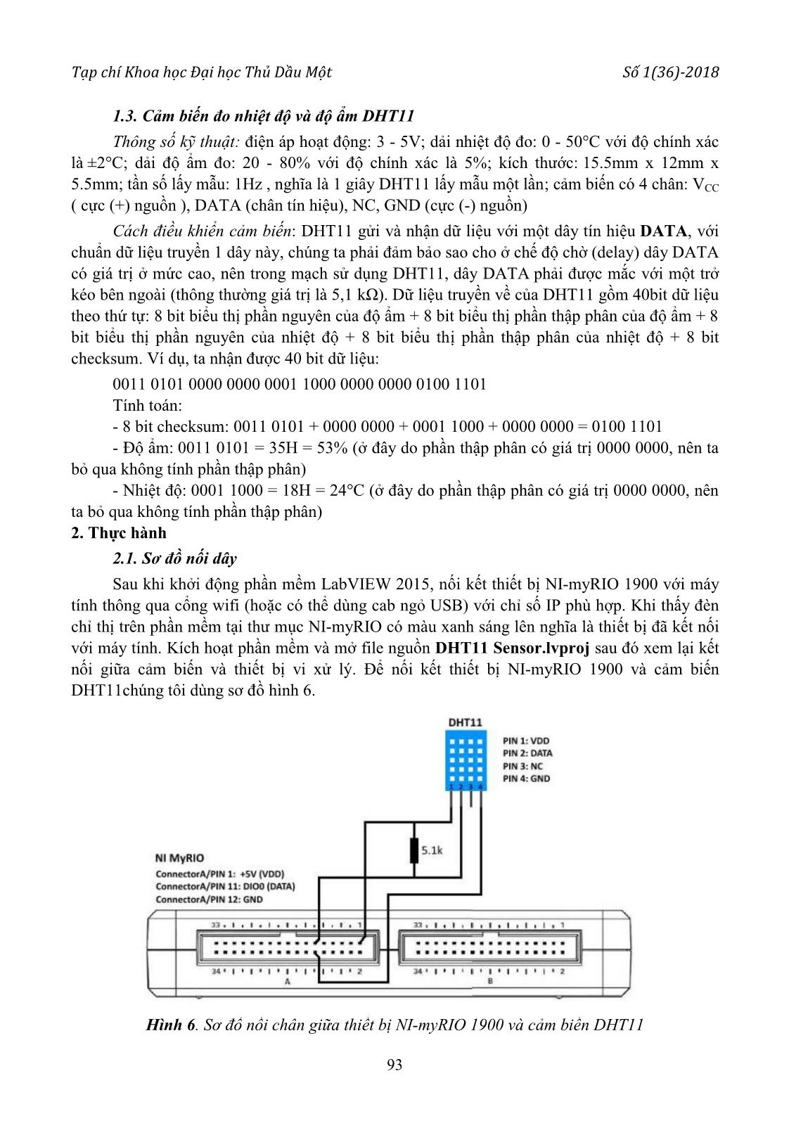 Ứng dụng thiết bị Ni-Myrio 1900 và cảm biến DHT11 khảo sát nhiệt độ và độ ẩm môi trường trang 5