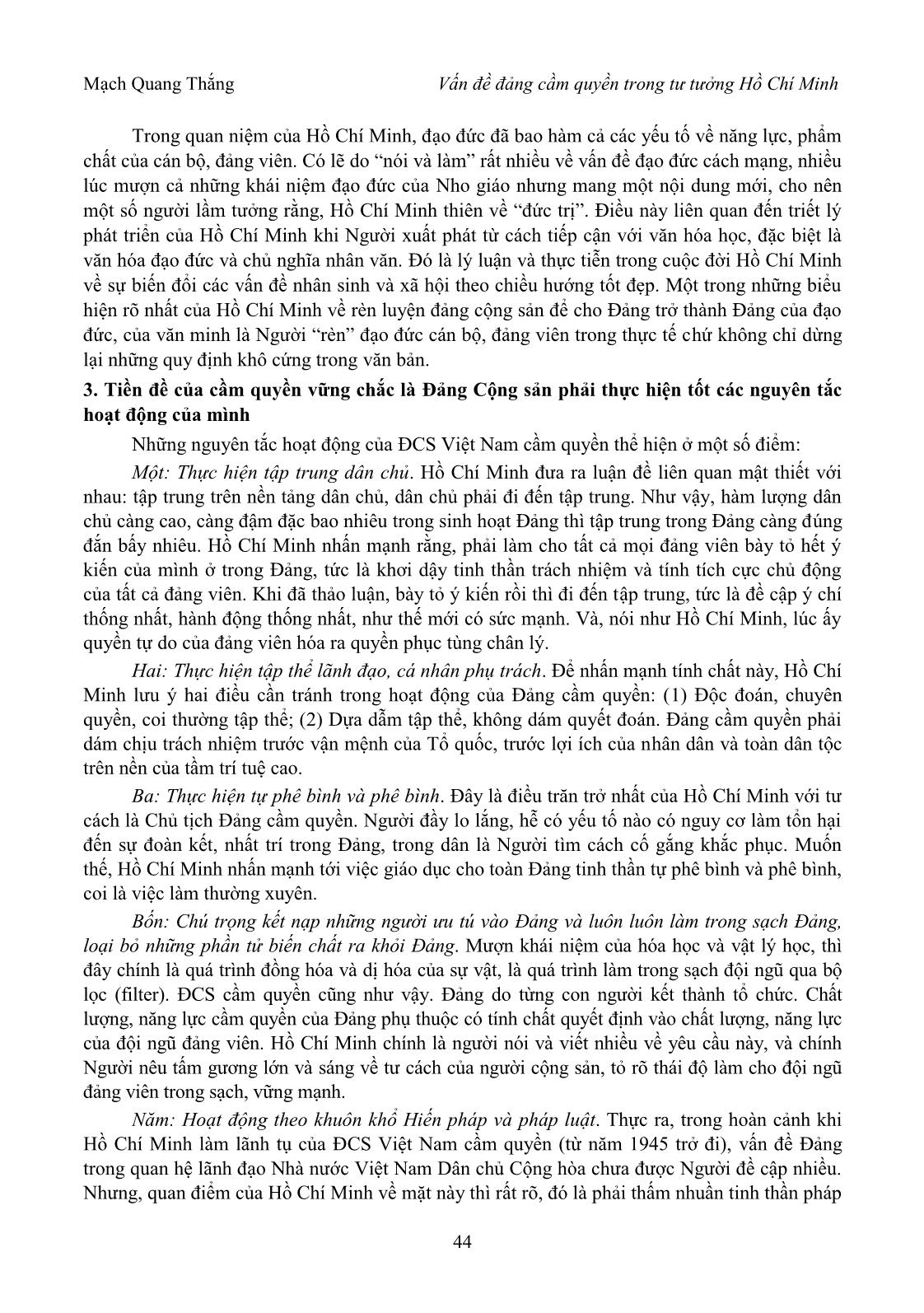 Vấn đề đảng cầm quyền trong tư tưởng Hồ Chí Minh trang 3