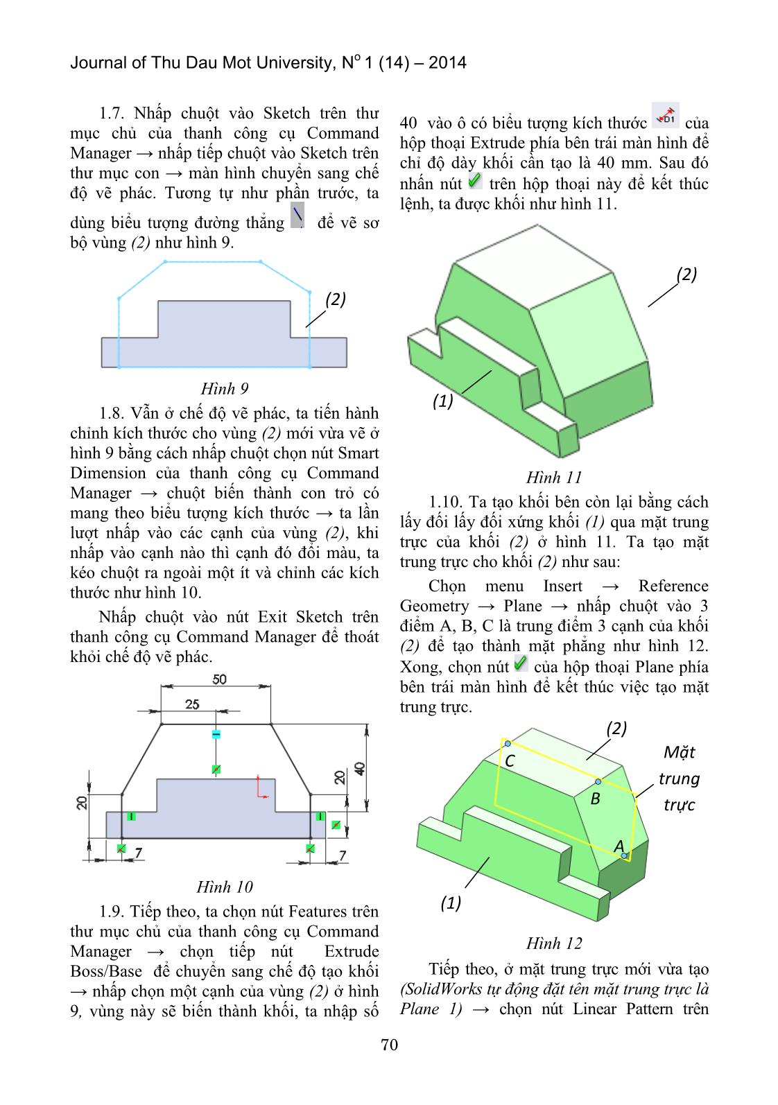 Xây dựng mô hình vật thể ba chiều, vẽ hình chiếu thứ ba và hình cắt trong vẽ kỹ thuật trang 4