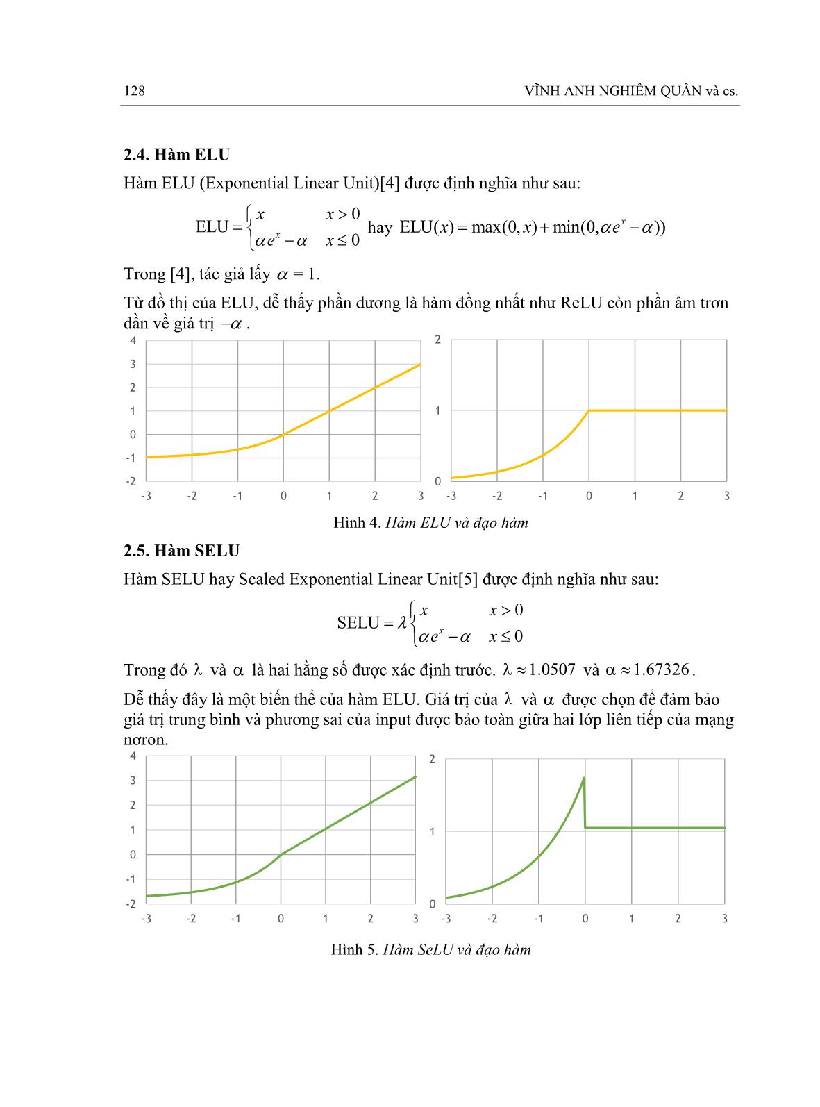 Ảnh hưởng của hàm kích hoạt đến mô hình mạng nơron tích chập trang 4