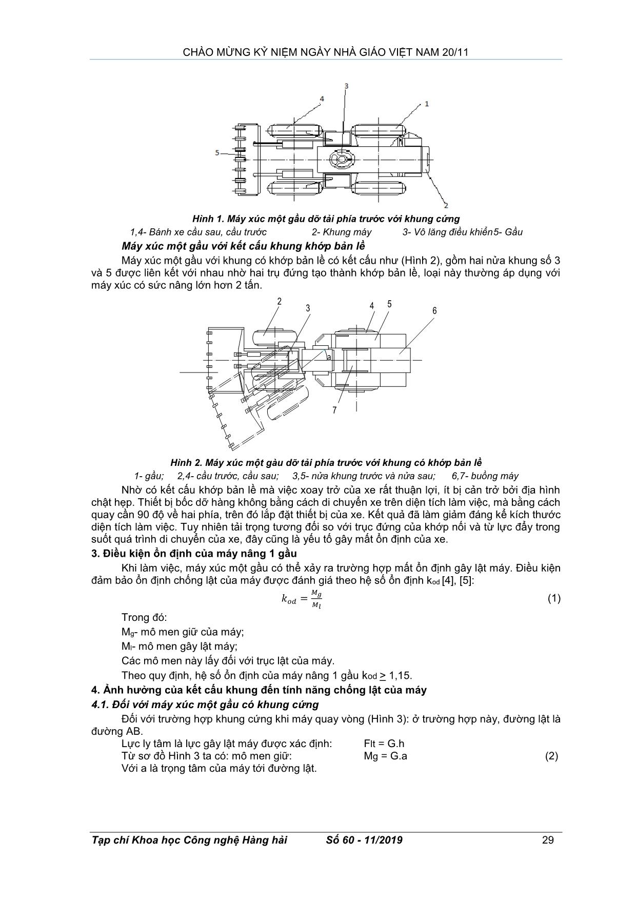 Ảnh hưởng kết cấu khung đến tính ổn định của máy xúc một gầu trang 2