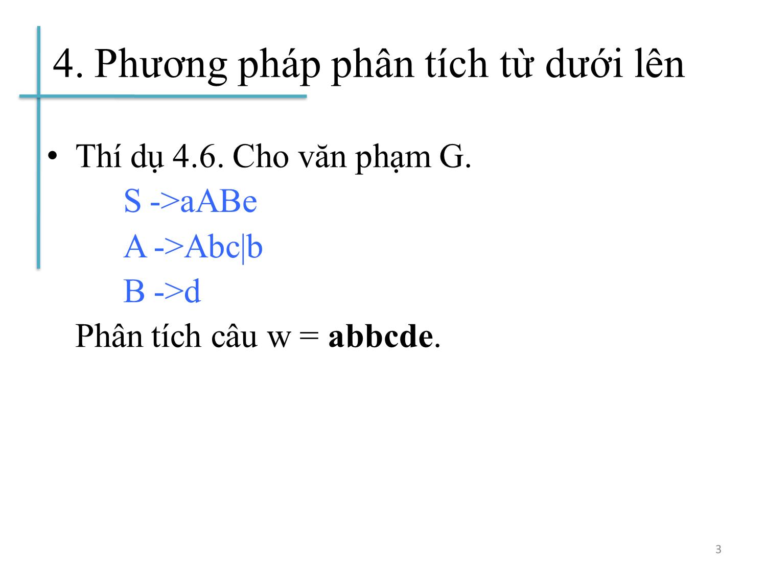 Bài giảng Chương trình dịch - Bài 4: Phân tích cú pháp từ dưới lên - Hoàng Anh Việt trang 3