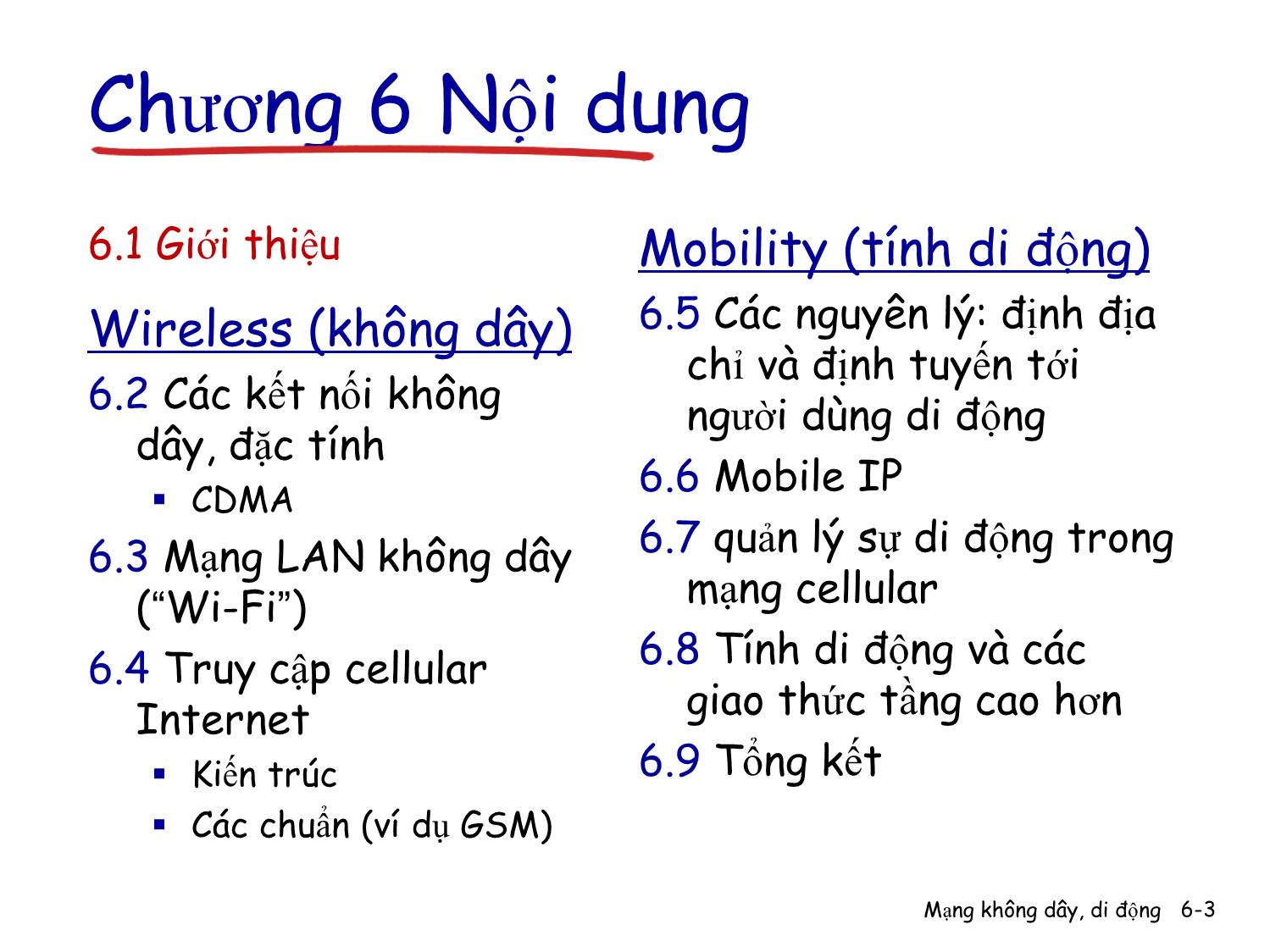 Bài giảng Computer Networking - Chương 6: Mạng không dây và mạng di động trang 3