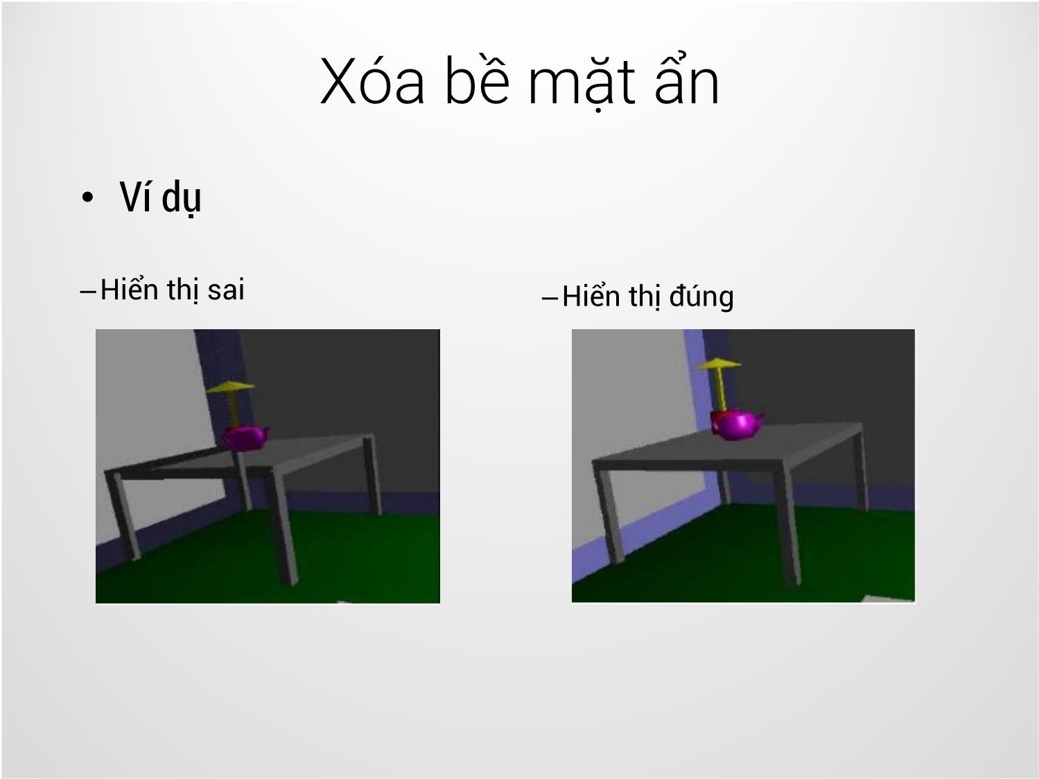 Bài giảng Công nghệ đồ họa và hiện thực - Bài 14: Xóa bề mặt ẩn - Trịnh Thành Trung trang 4