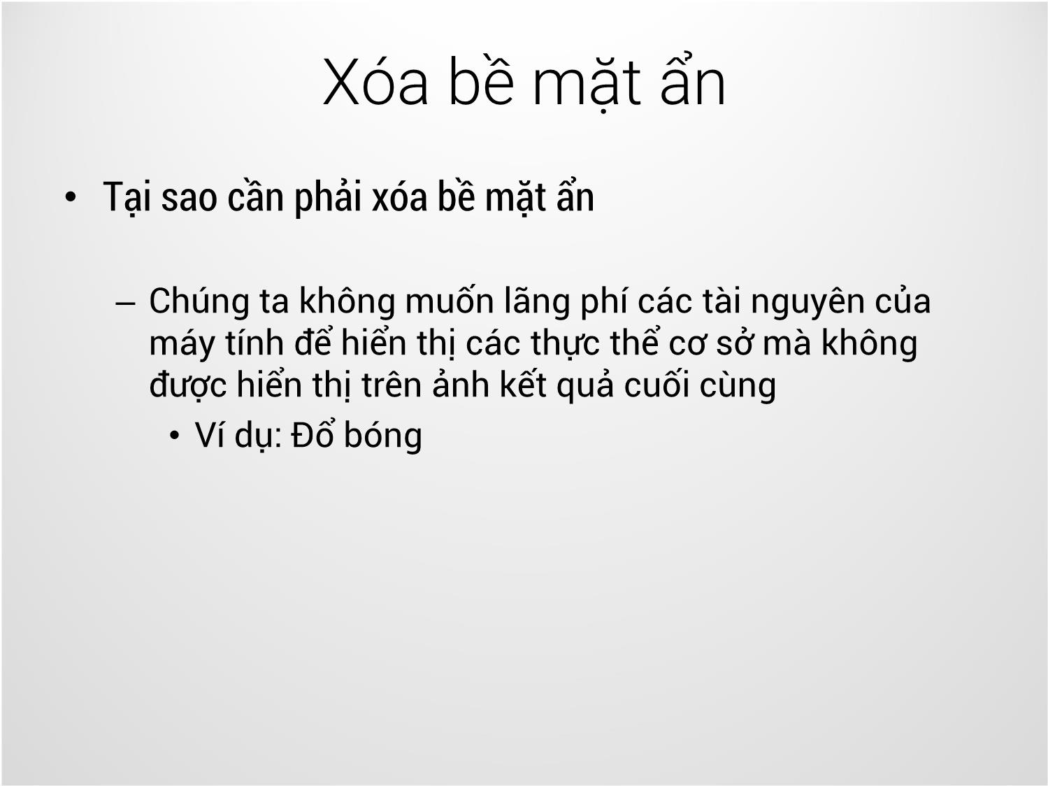 Bài giảng Công nghệ đồ họa và hiện thực - Bài 14: Xóa bề mặt ẩn - Trịnh Thành Trung trang 5