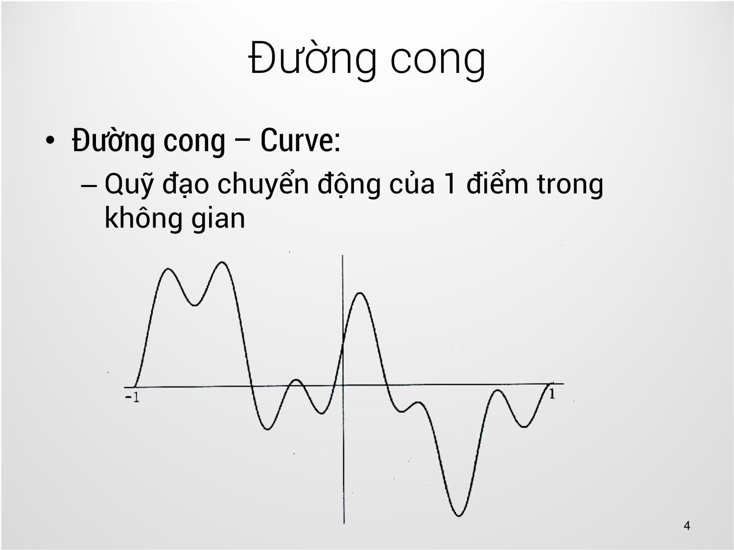 Bài giảng Công nghệ đồ họa và hiện thực - Bài 8: Đường cong - Trịnh Thành Trung trang 4