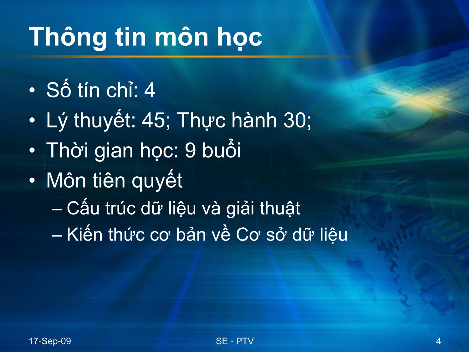 Bài giảng Công nghệ phần mềm - Chương 1: Tổng quan về công nghệ phần mềm - Phạm Thi Vương trang 4