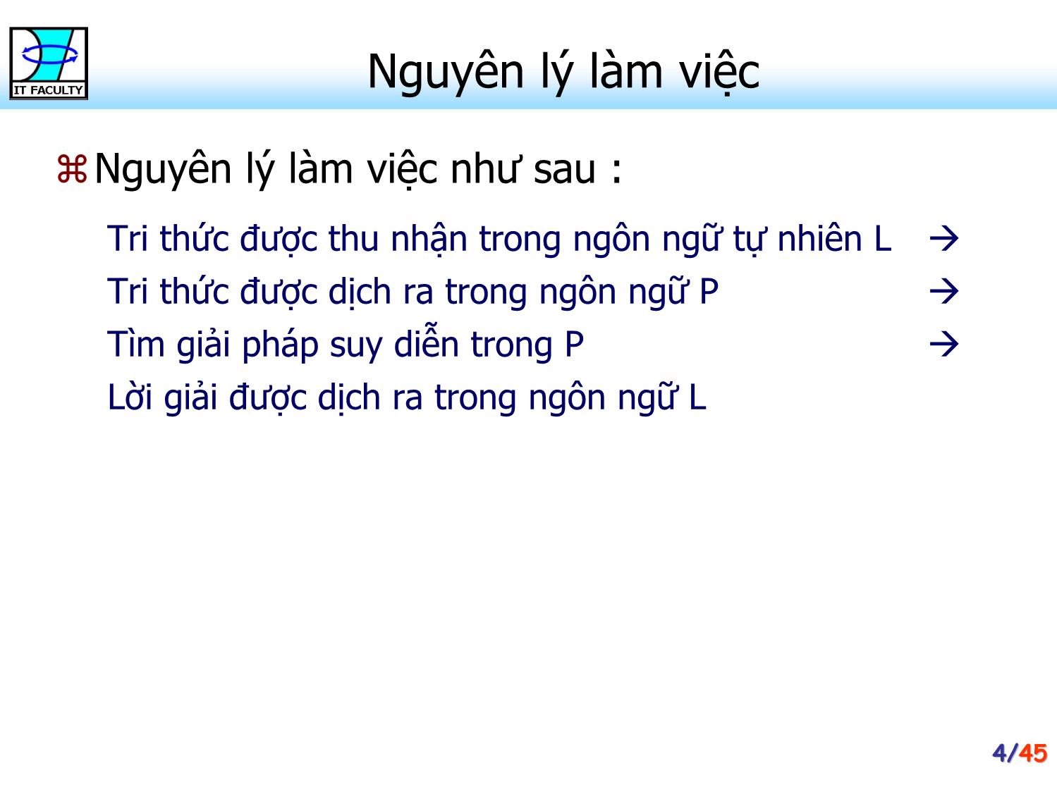 Bài giảng Hệ chuyên gia - Chương 2, Phần 1: Biểu diễn tri thức nhờ logic vị từ bậc một - Phan Huy Khánh trang 4